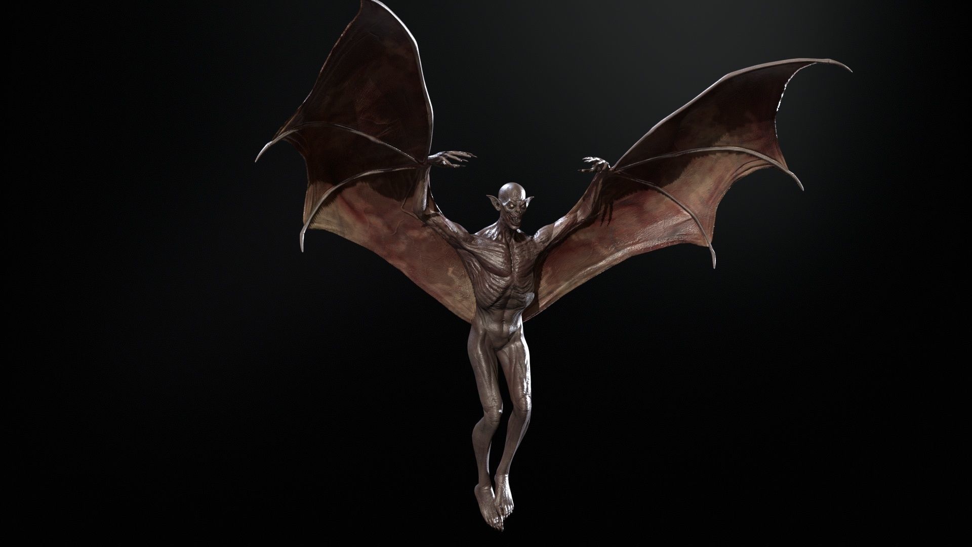 Vampire Low-poly 3D model_32