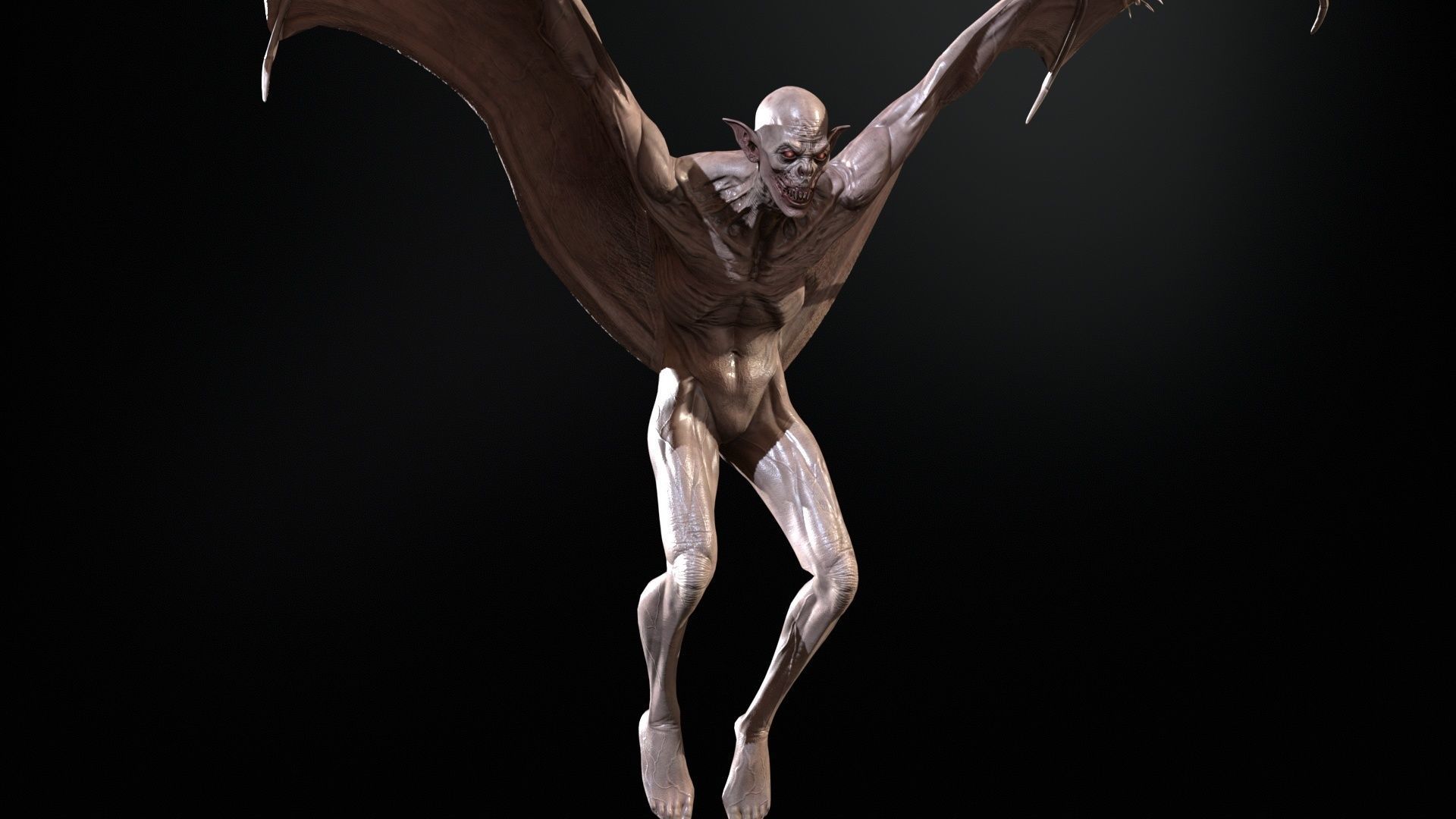 Vampire Low-poly 3D model_35