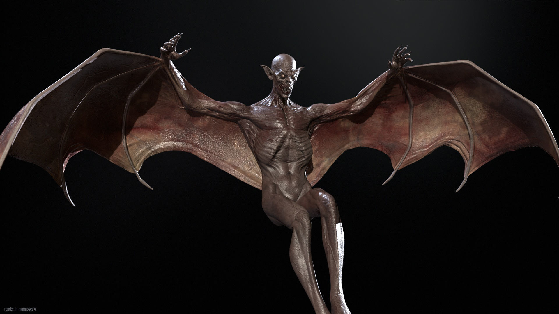 Vampire Low-poly 3D model_5