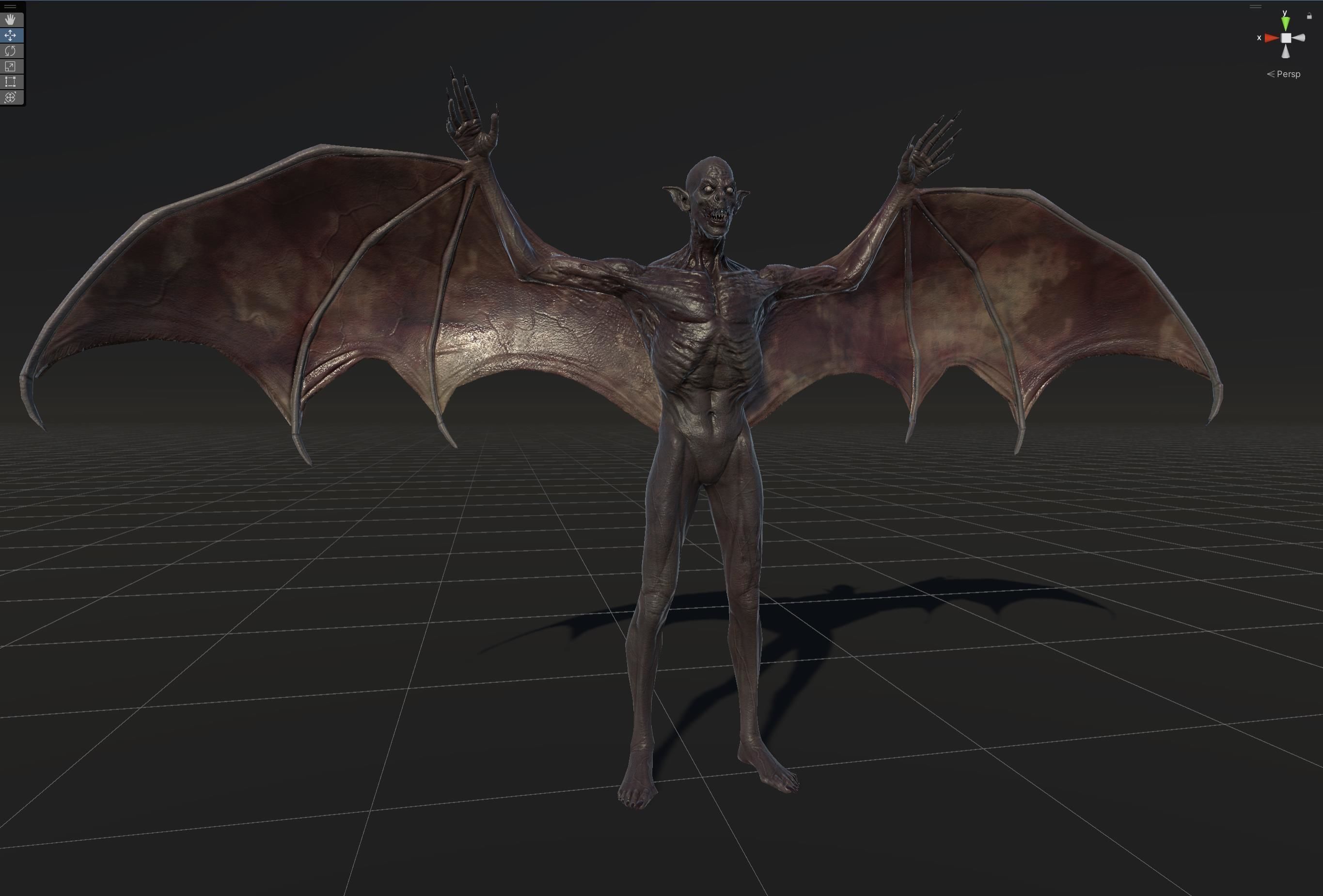 Vampire Low-poly 3D model_45