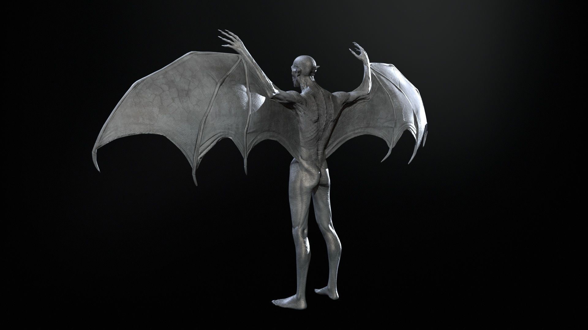 Vampire Low-poly 3D model_6