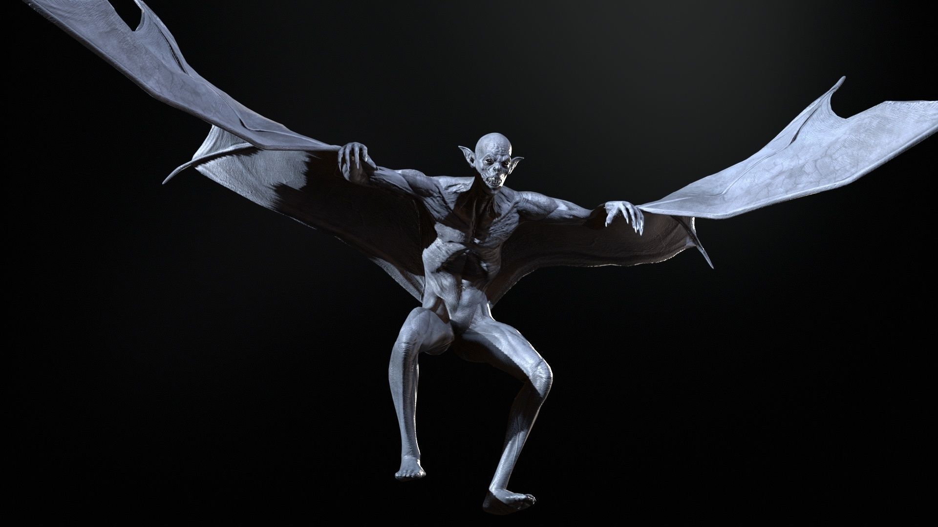 Vampire Low-poly 3D model_36
