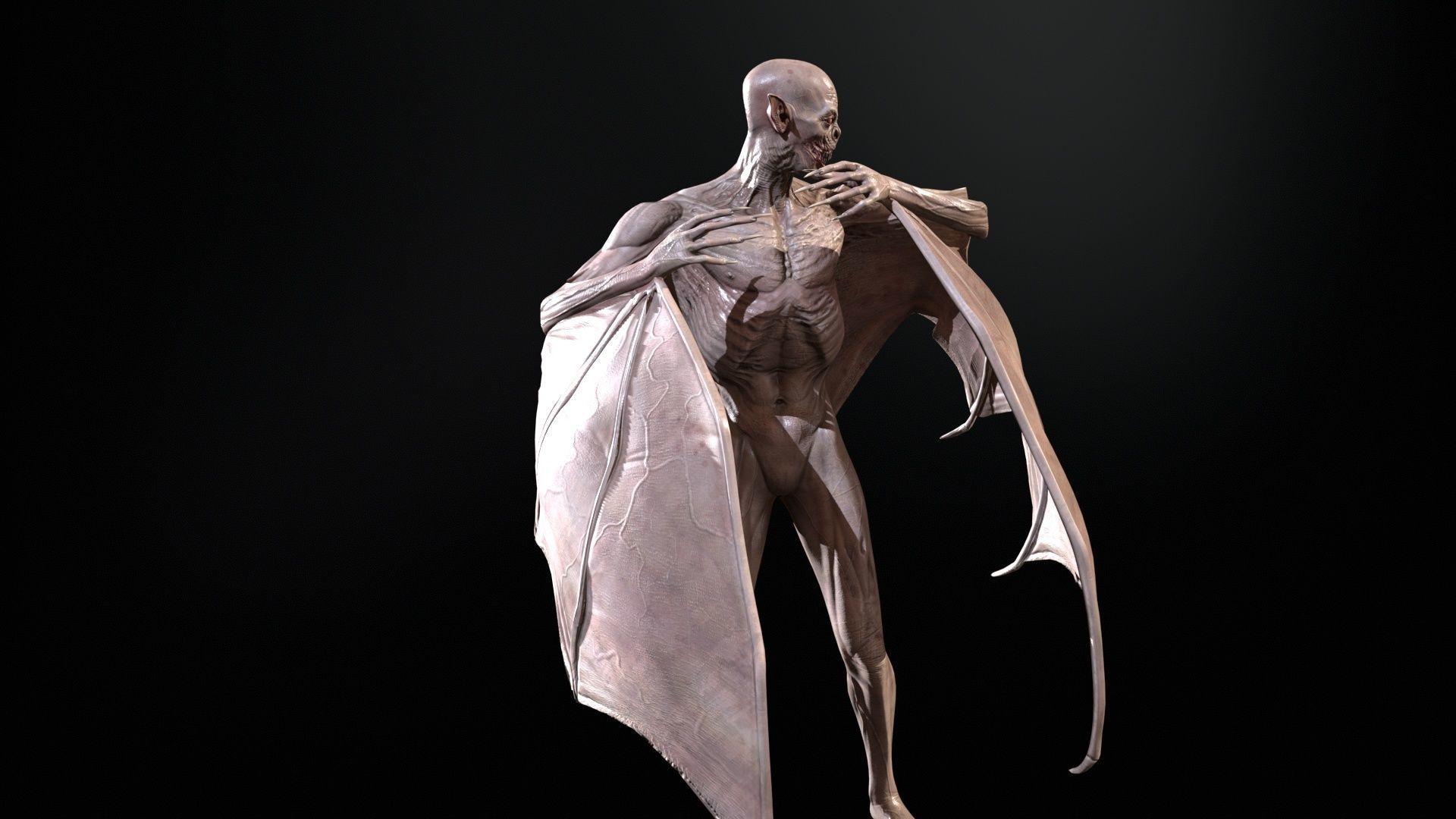 Vampire Low-poly 3D model_23