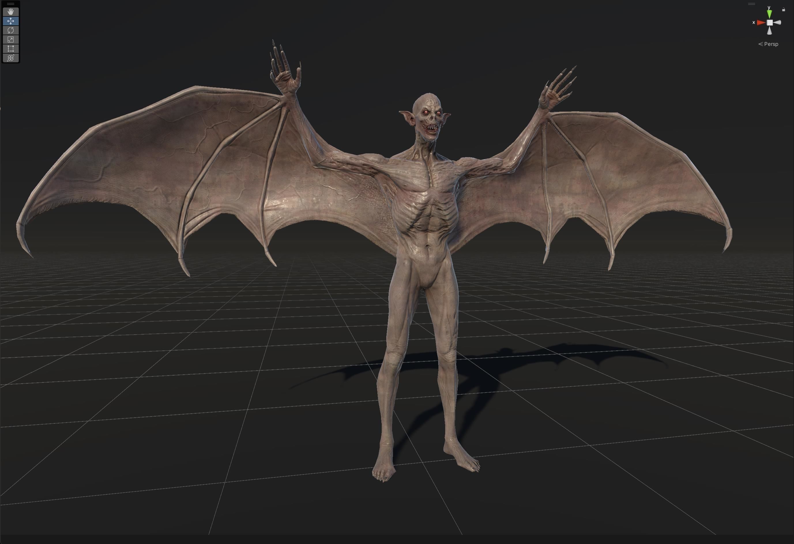 Vampire Low-poly 3D model_44