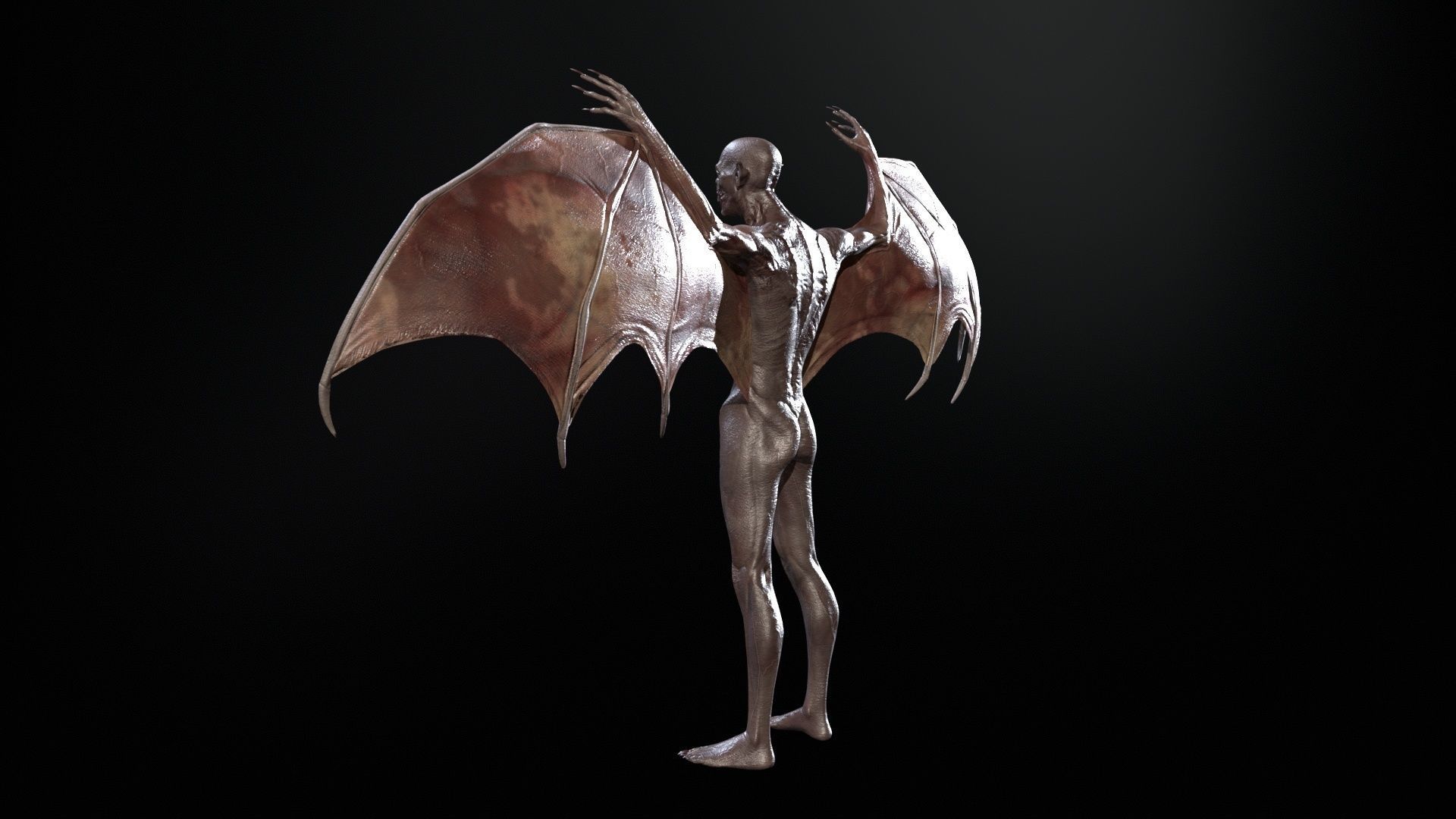 Vampire Low-poly 3D model_8