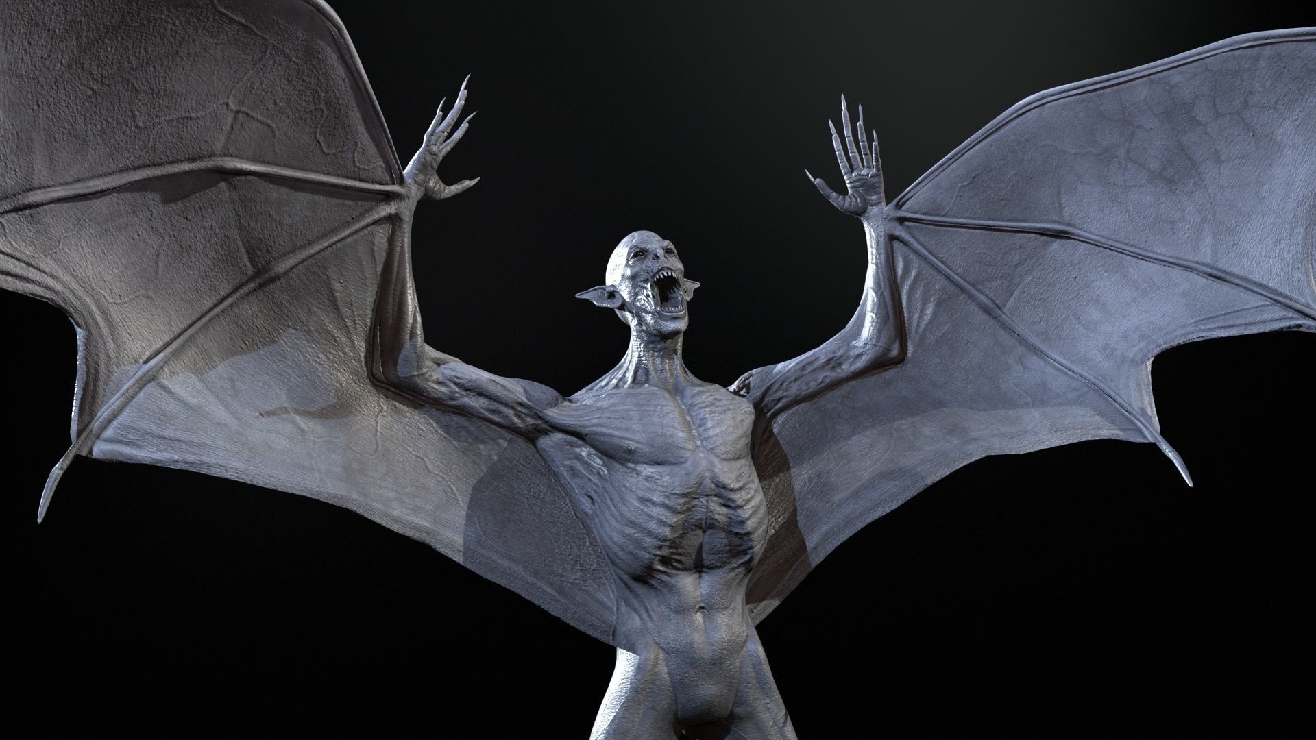 Vampire Low-poly 3D model_16