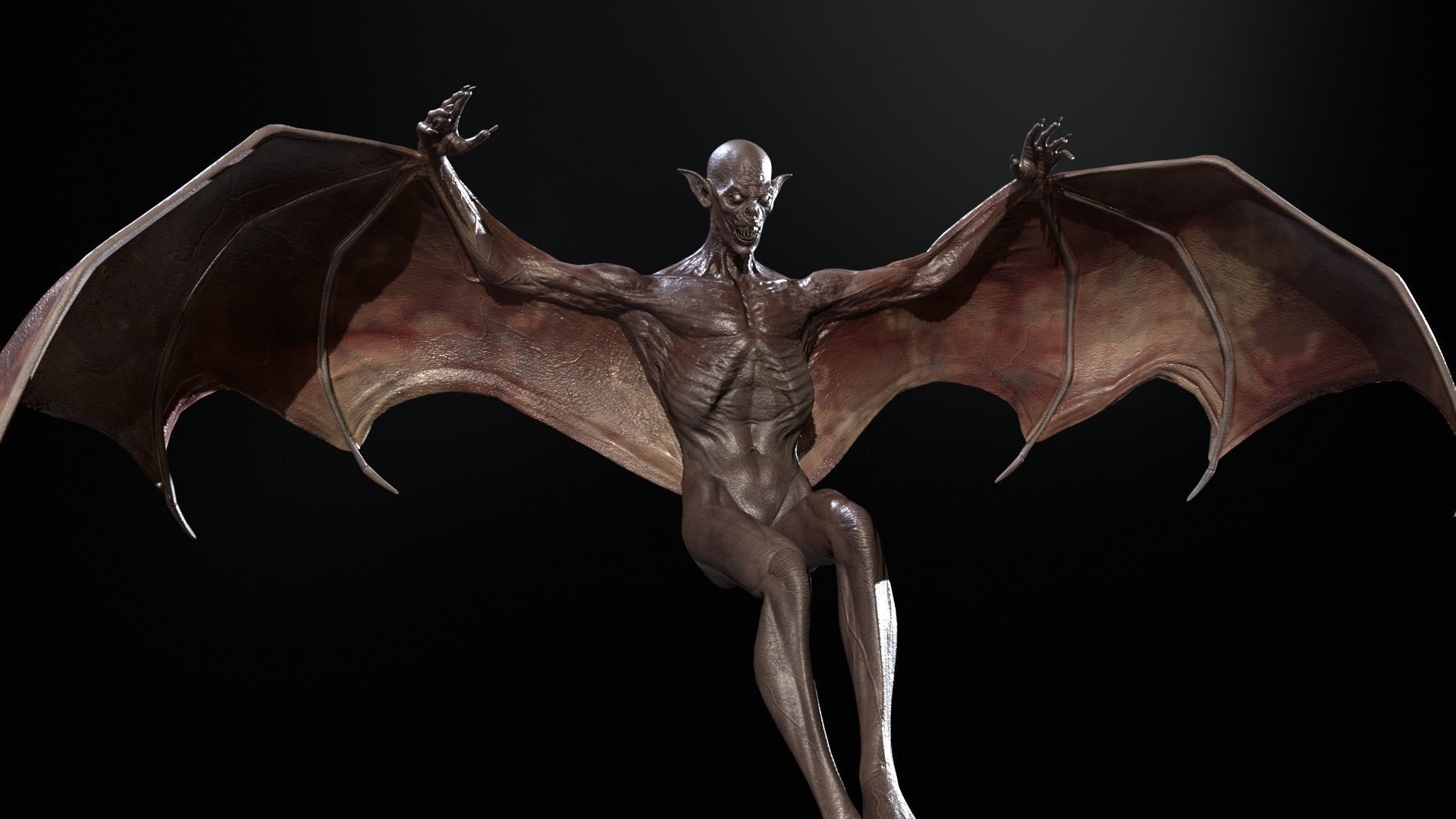 Vampire Low-poly 3D model_34