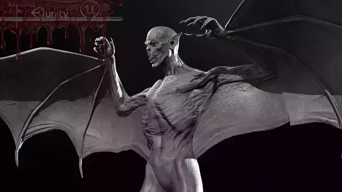 Vampire Low-poly 3D model