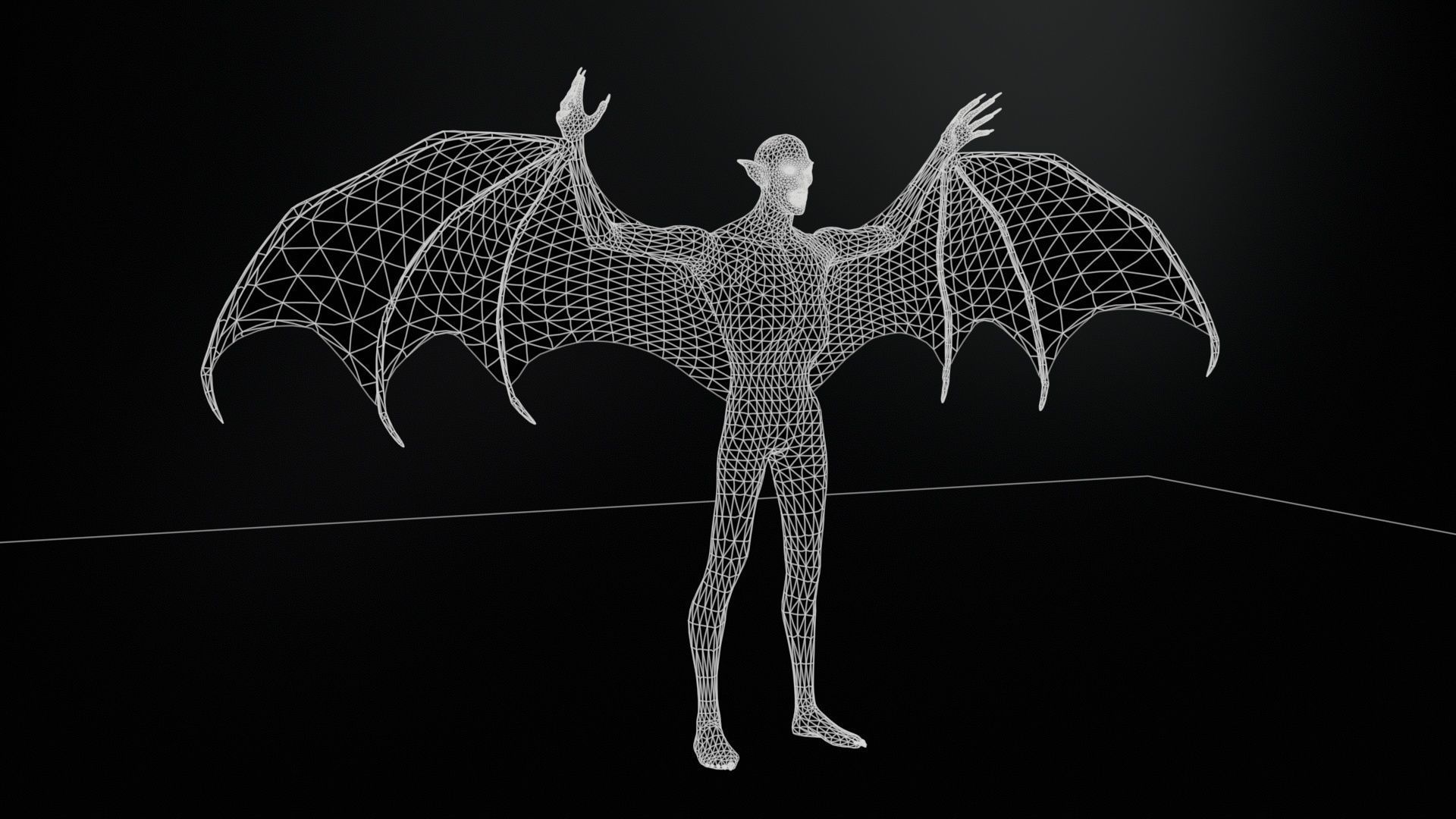 Vampire Low-poly 3D model_12