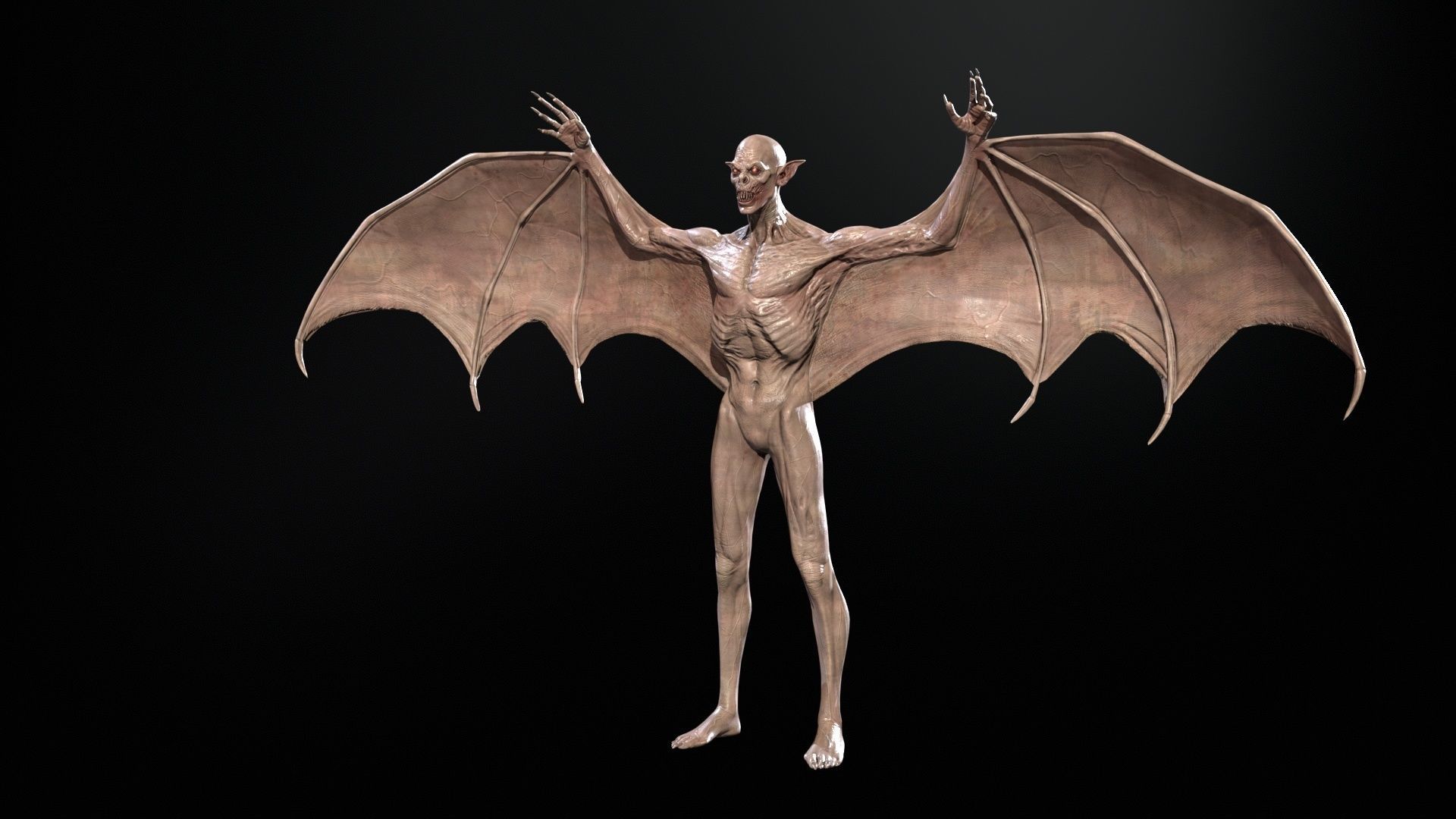 Vampire Low-poly 3D model_10