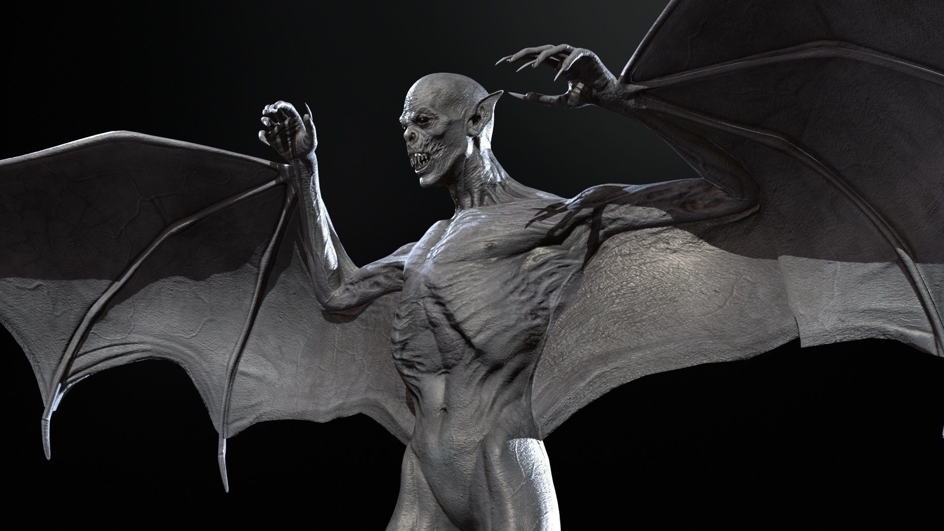 Vampire Low-poly 3D model_17