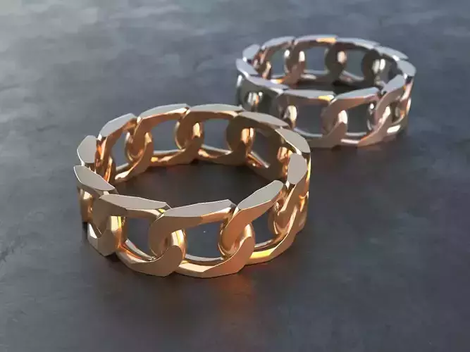 Cuban chain band 3D print model