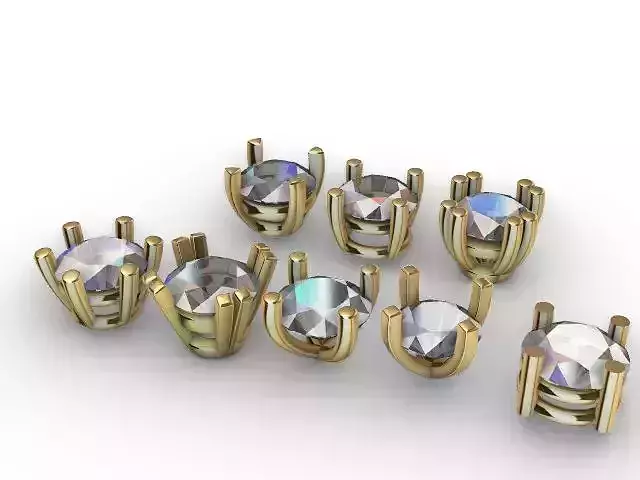 A package of solitaire ring heads engagement 4 prong printable