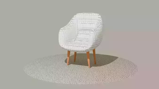 White Leather Armchair