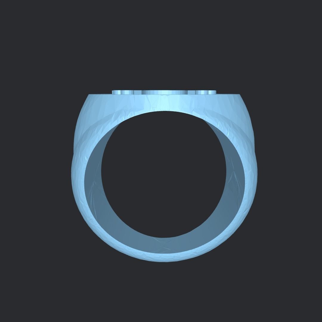 One piece ring Free 3D print model_1