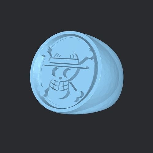 One piece ring Free 3D print model
