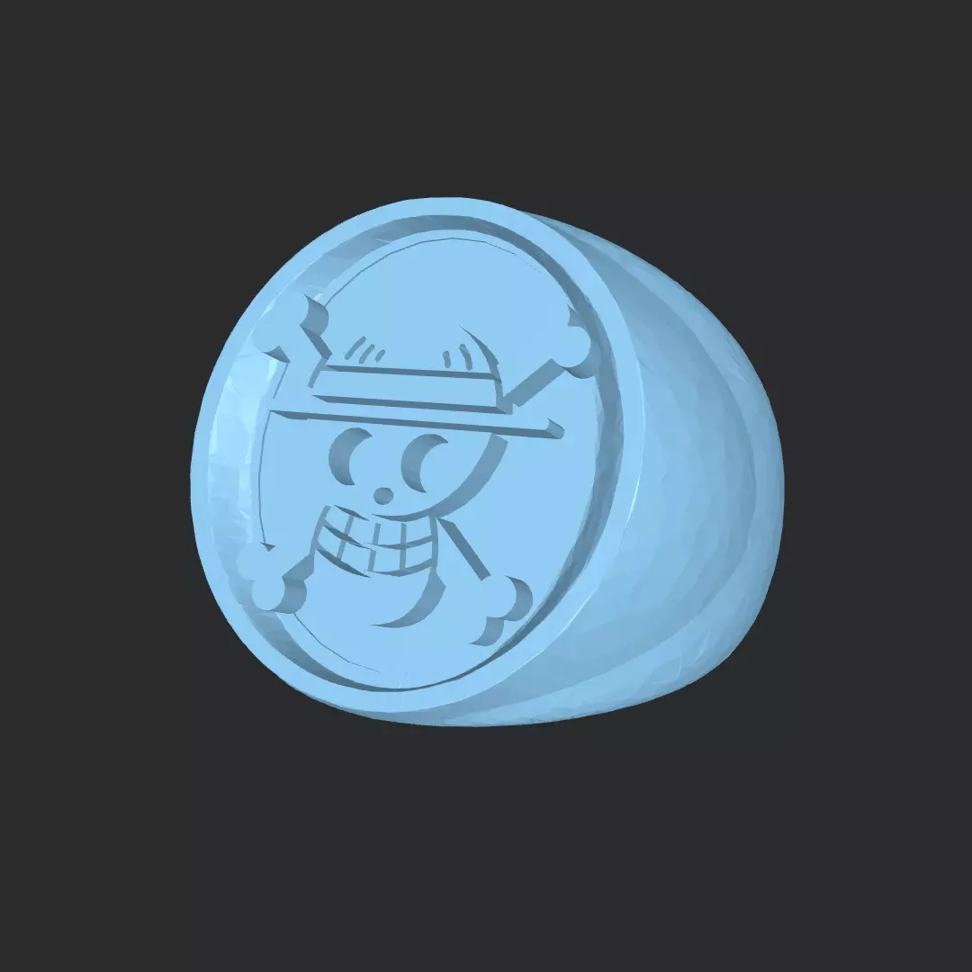 One piece ring Free 3D print model_0