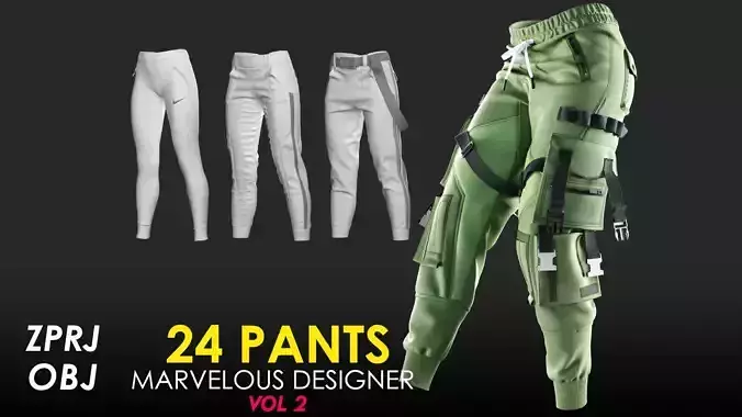 24 Pants - Vol 2 - Base Mesh