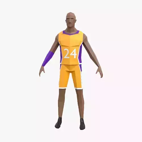 Lowpoly Basketball player - Kobe Bryant