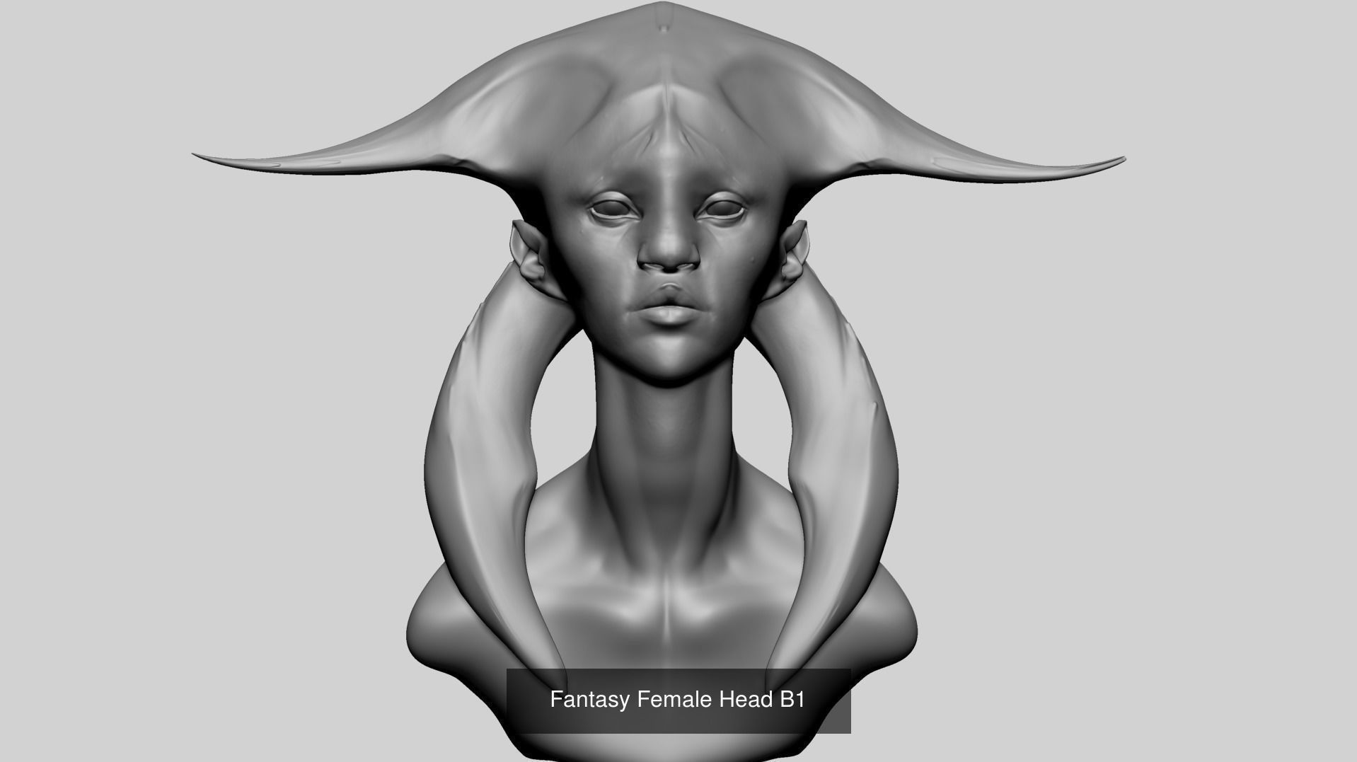 Female Creature Head Collection D _6