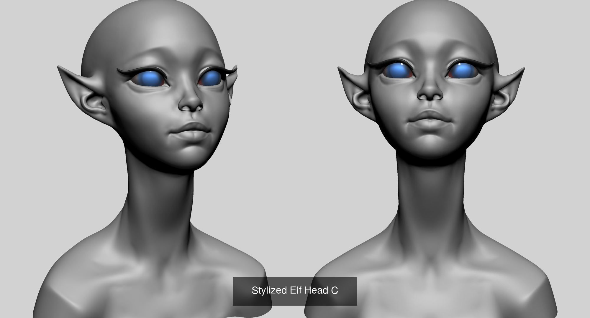 Female Creature Head Collection D _3