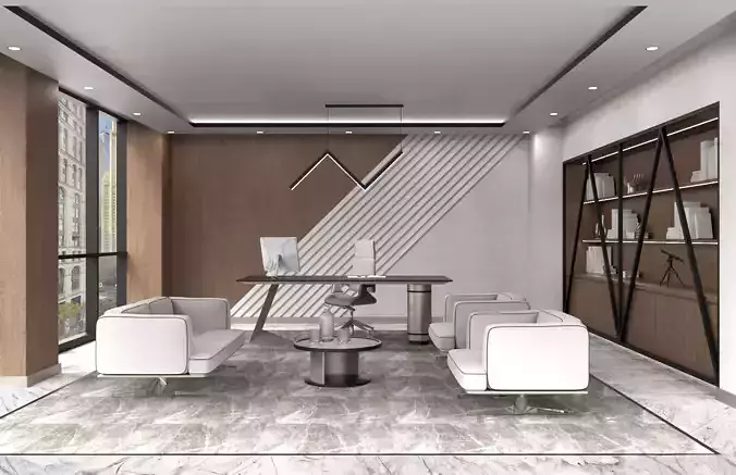 Executive Office Interior Manager Room