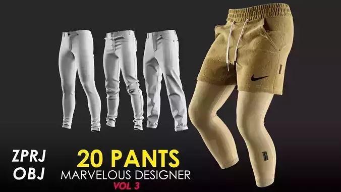 20 Pants - Vol 3 - Base Mesh