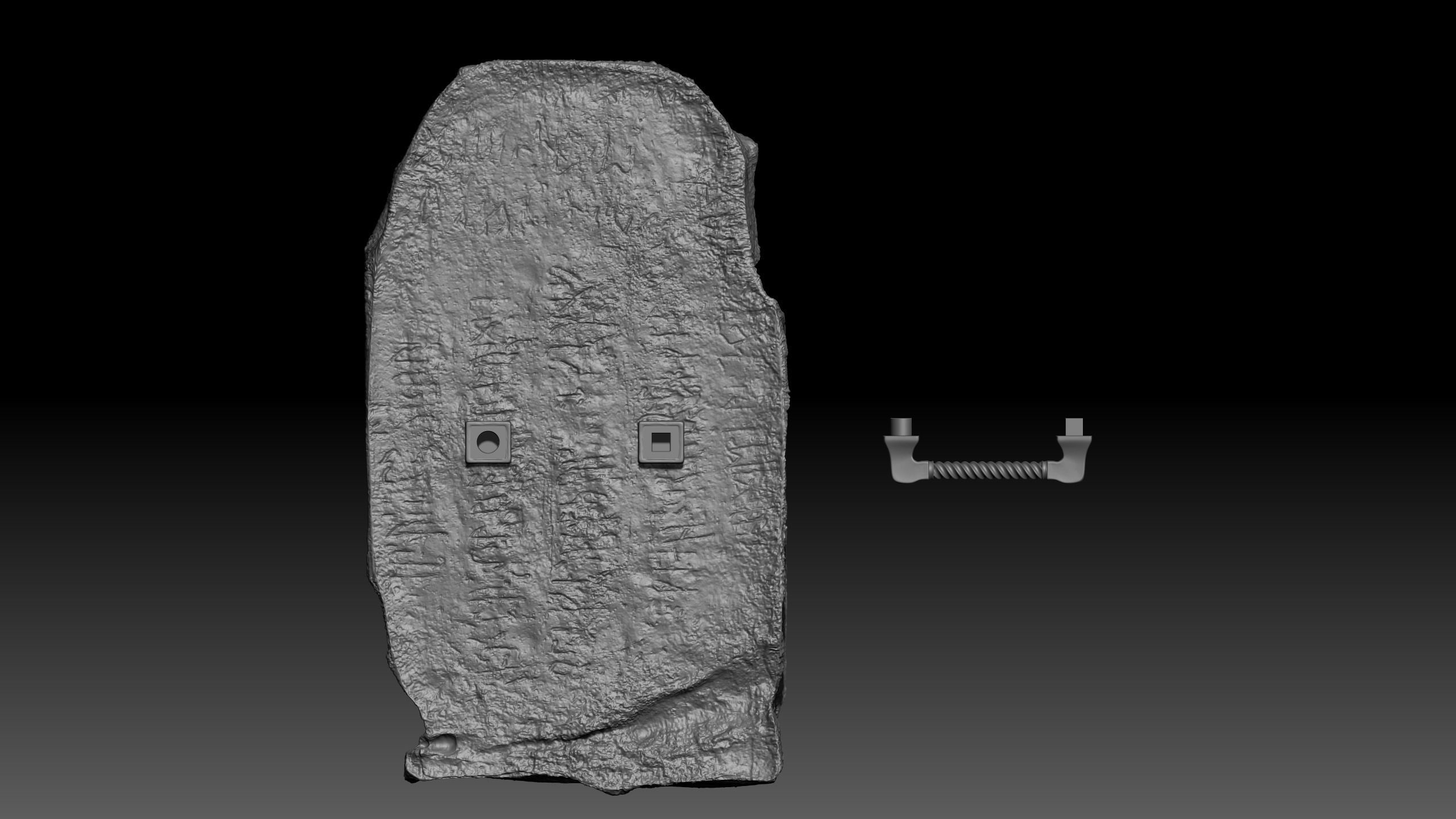 Fingerprint Stone Shield - Elden Ring weapon 3D print model_6