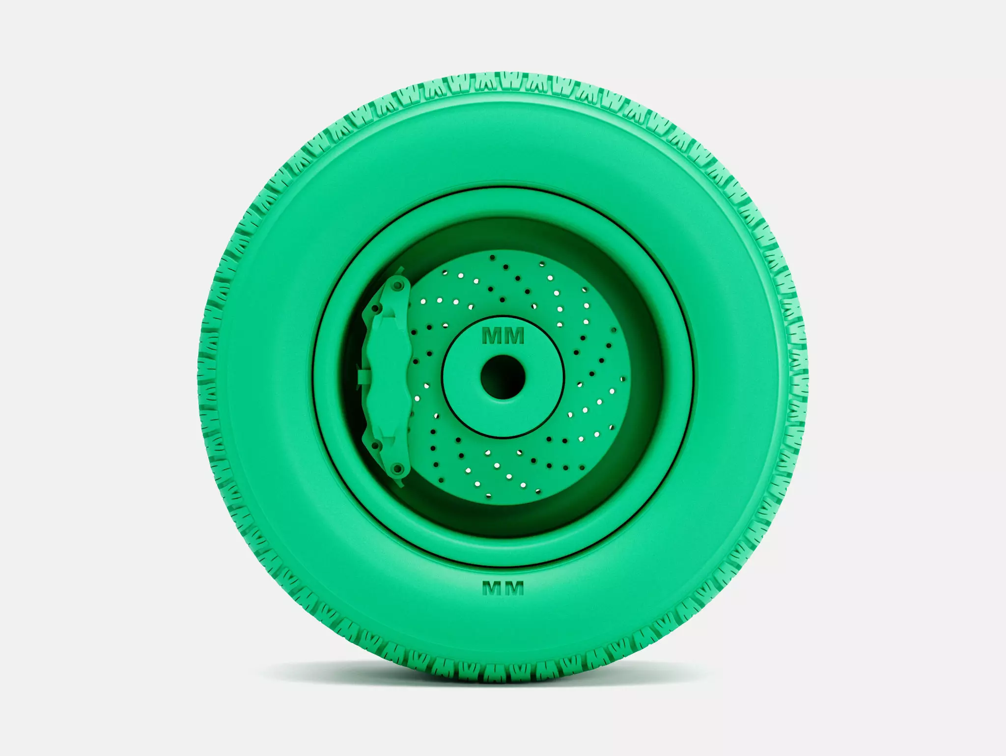 15x8 Weld Pro Star Wheel BFGoodrich Radial Tire 3D print model_4