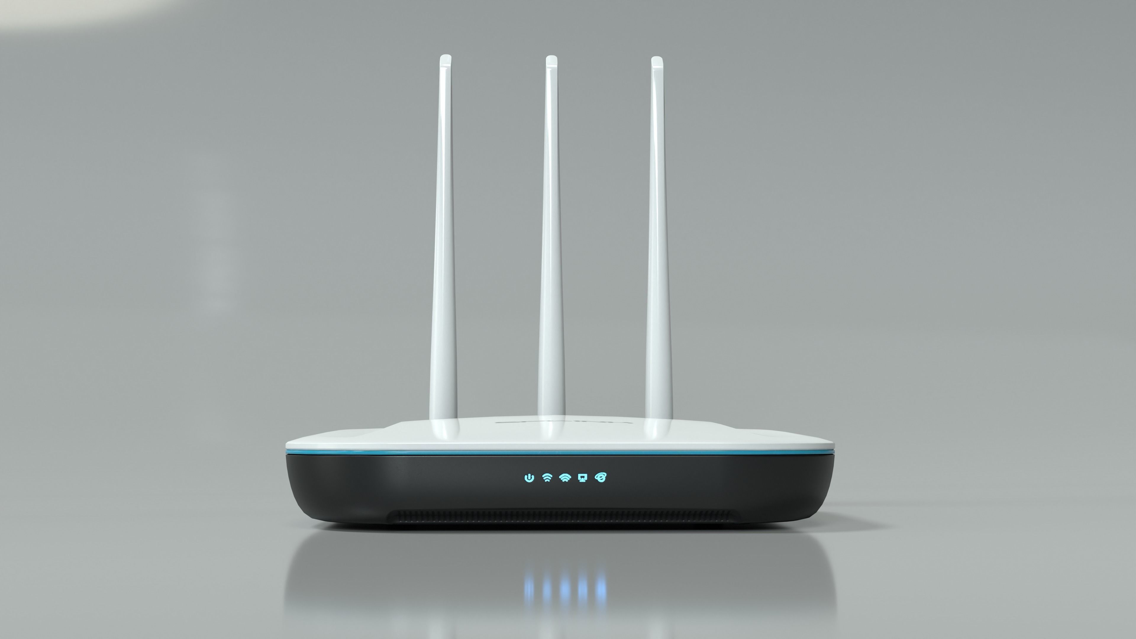 Wi-Fi Router Low-poly 3D model_4