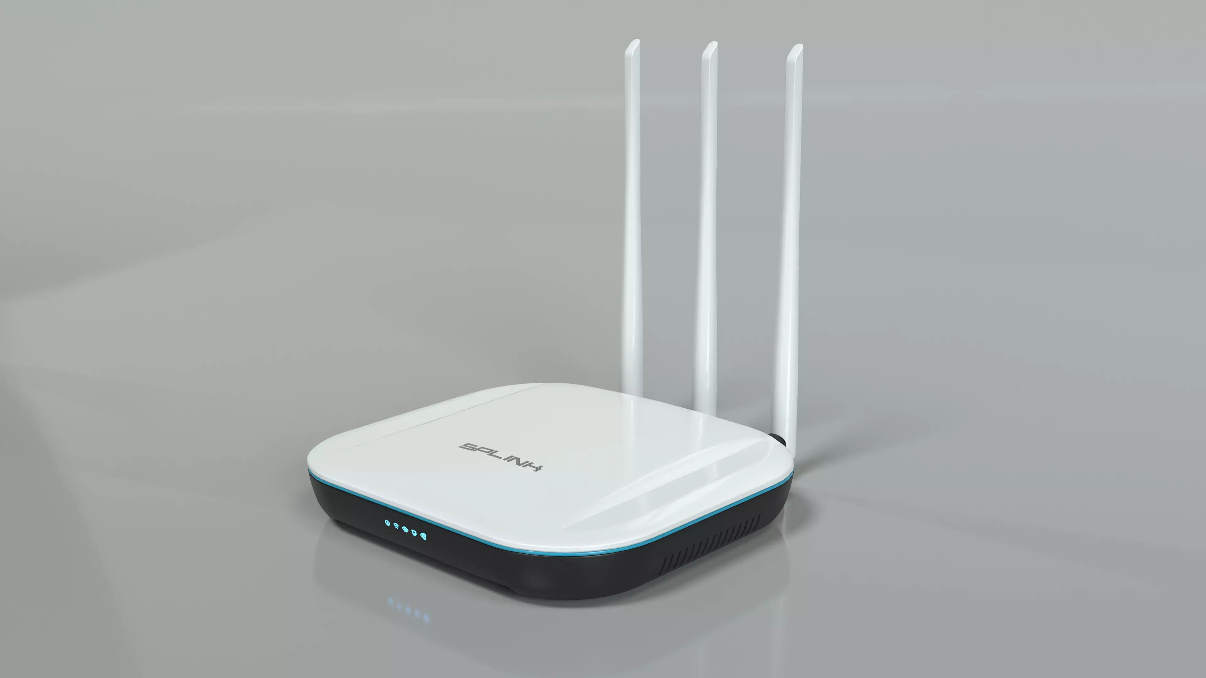 Wi-Fi Router Low-poly 3D model_0