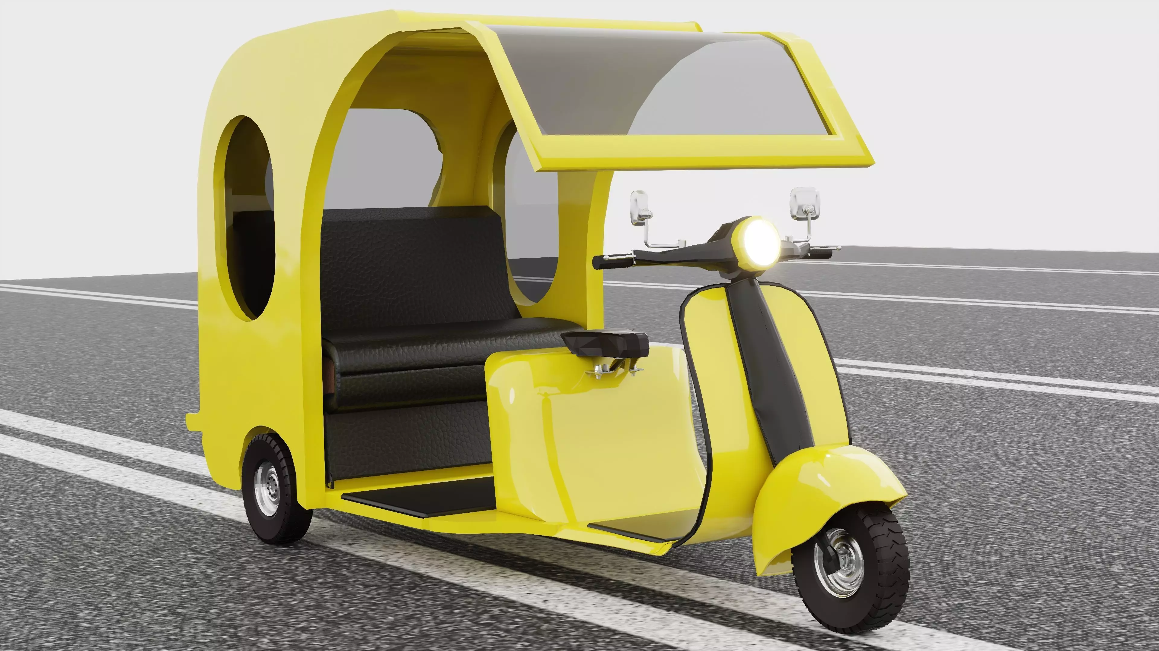 Motorickshaw 4K 3D model_0