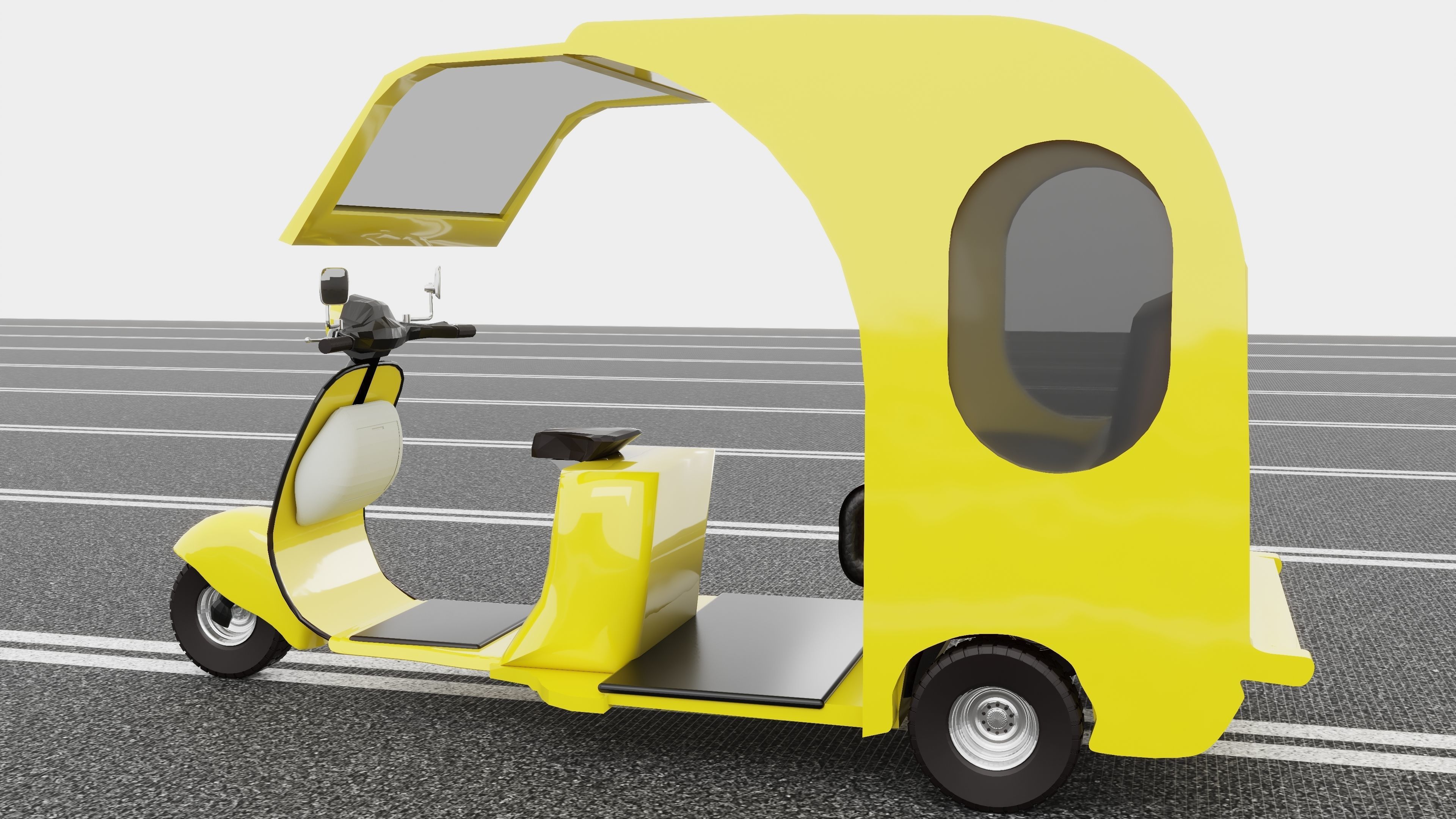Motorickshaw 4K 3D model_9