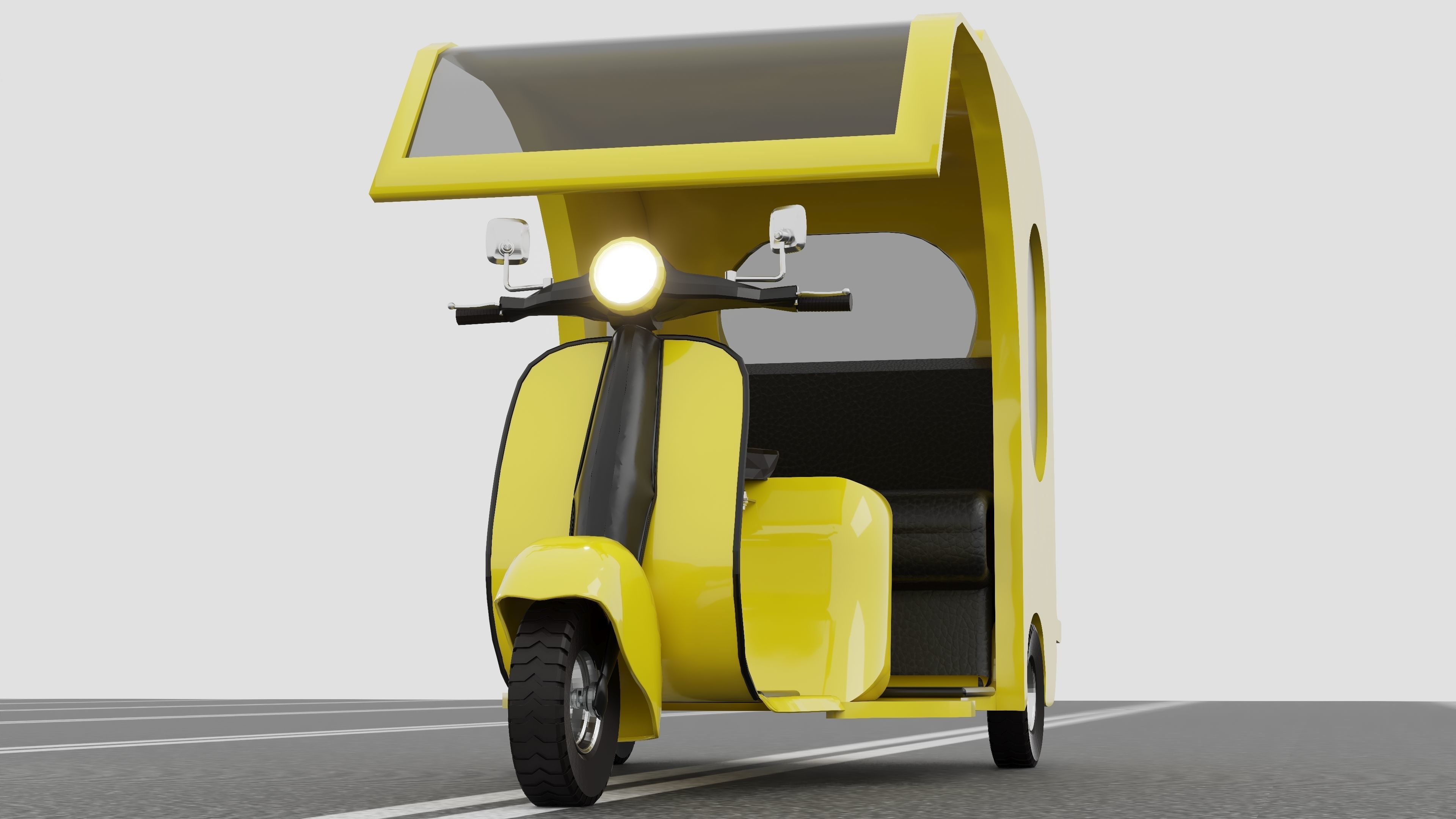 Motorickshaw 4K 3D model_7