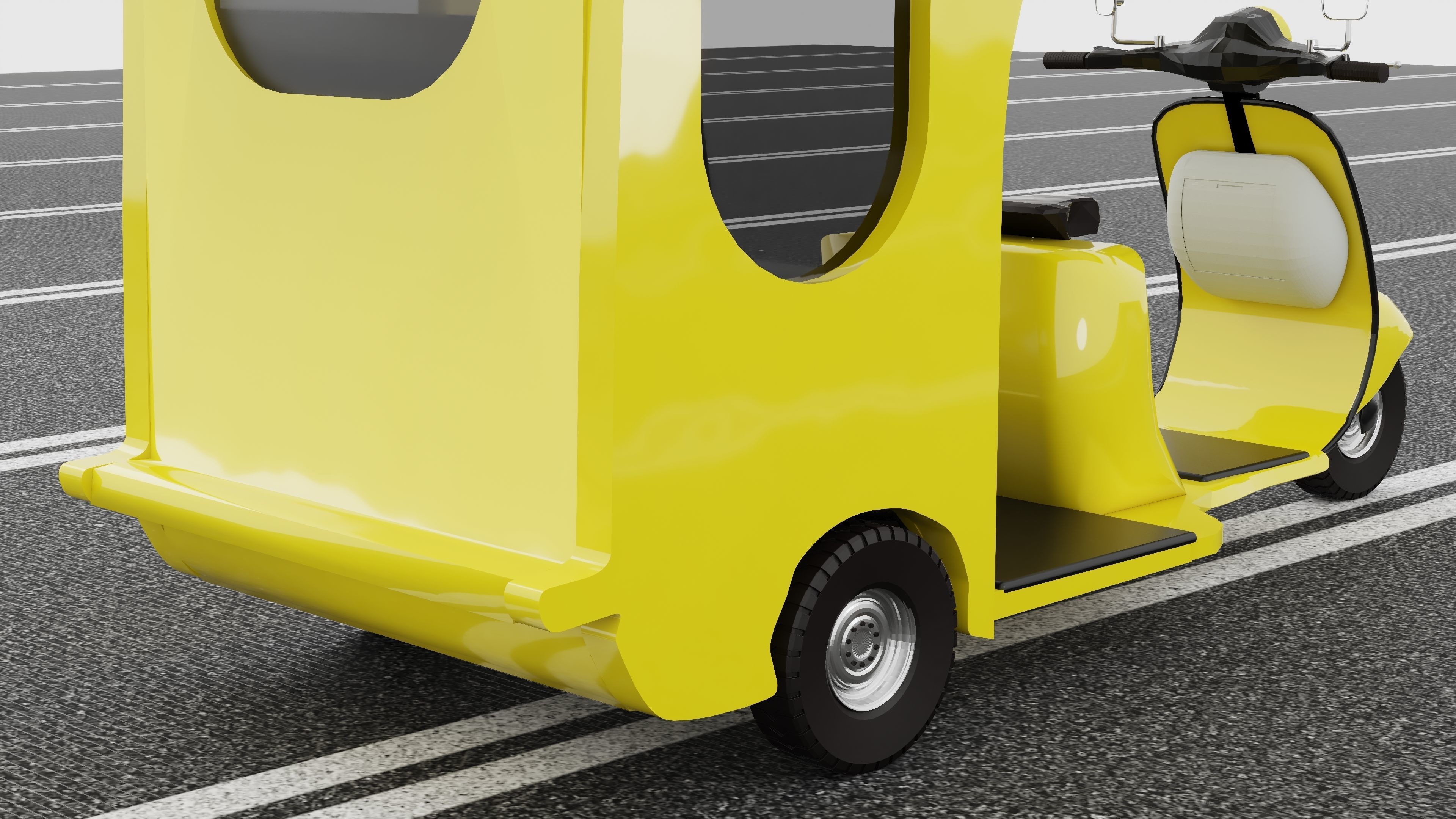 Motorickshaw 4K 3D model_4