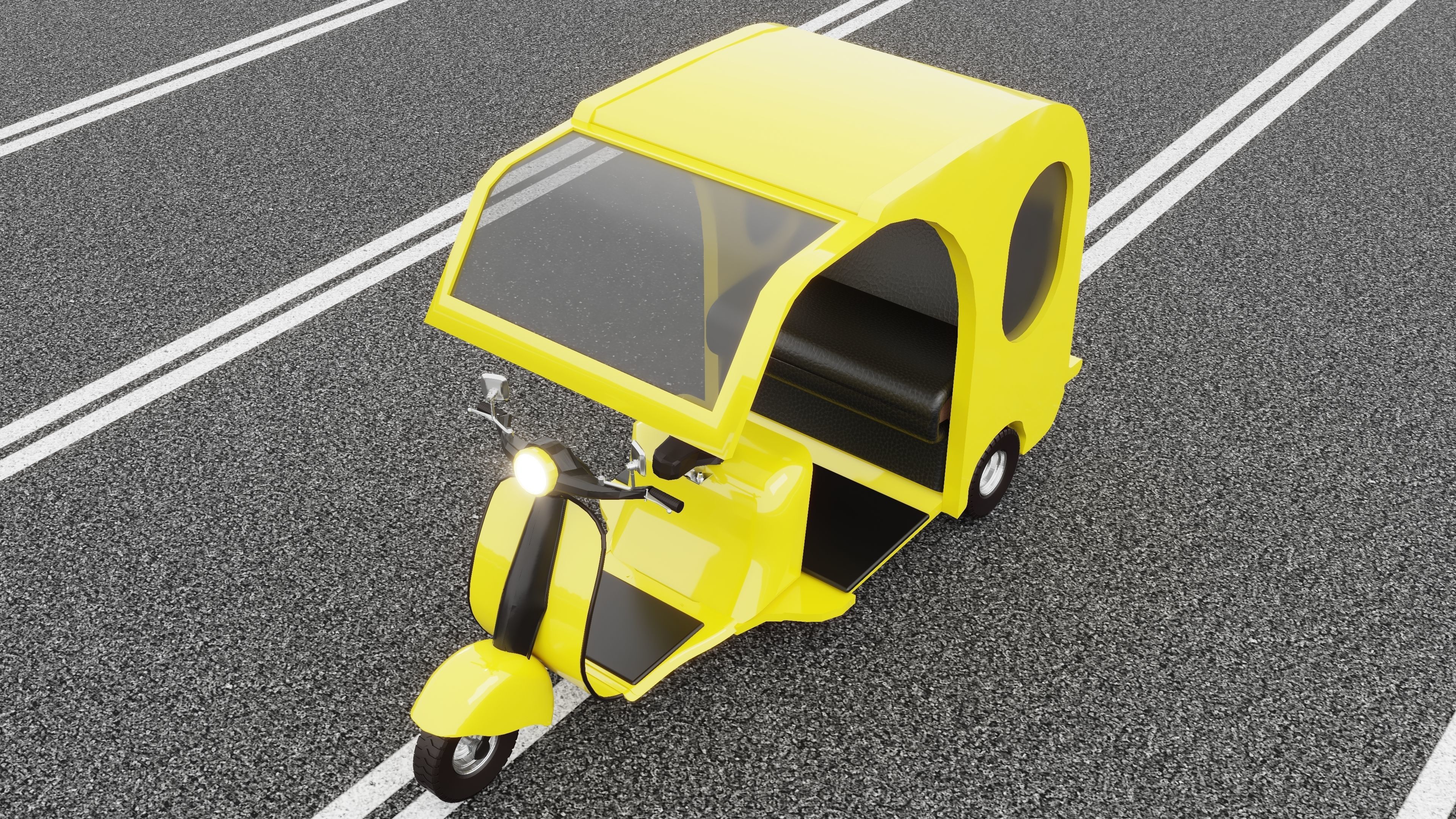 Motorickshaw 4K 3D model_8