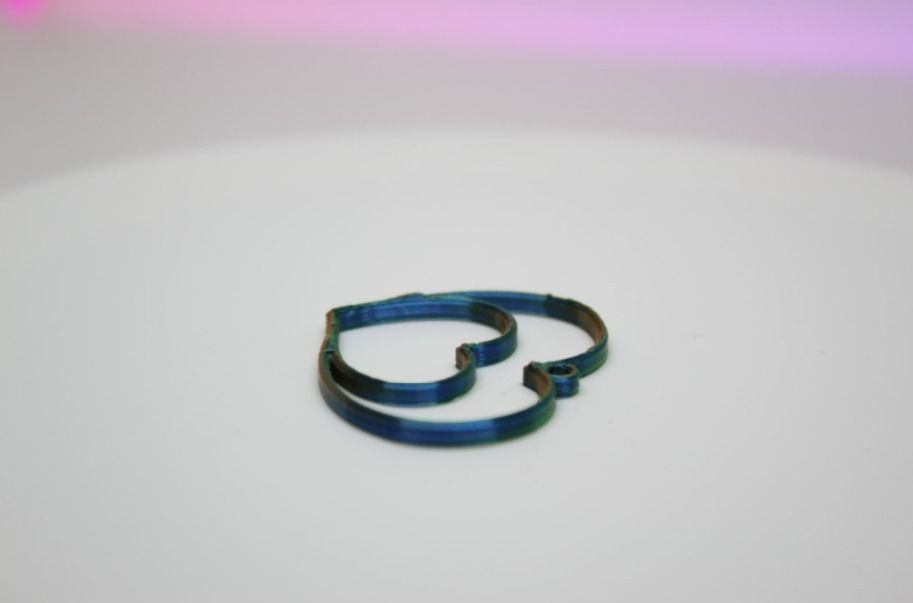 Double Heart Pendant 3D print model_1