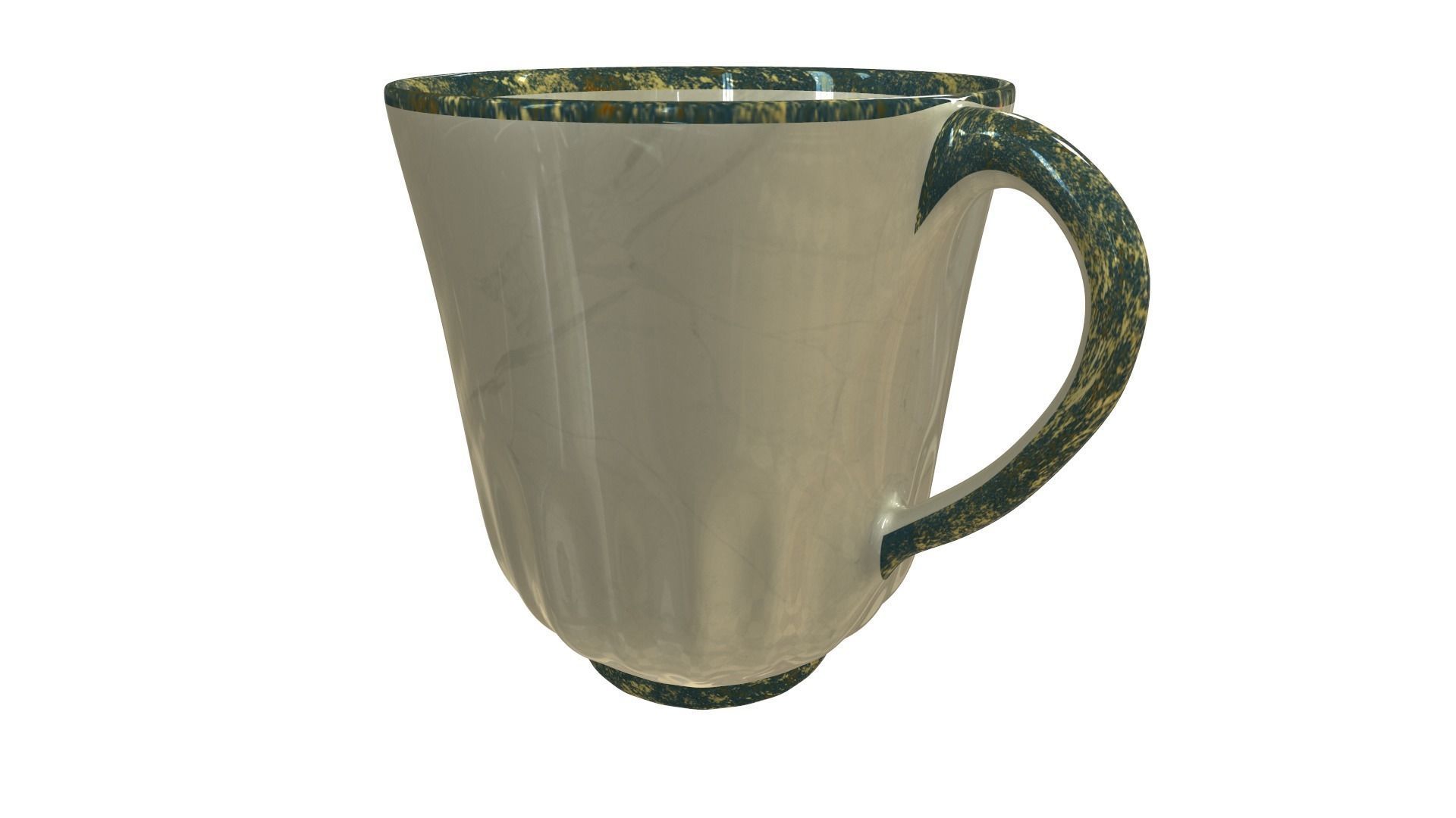 Cup with a ship 3D model_6
