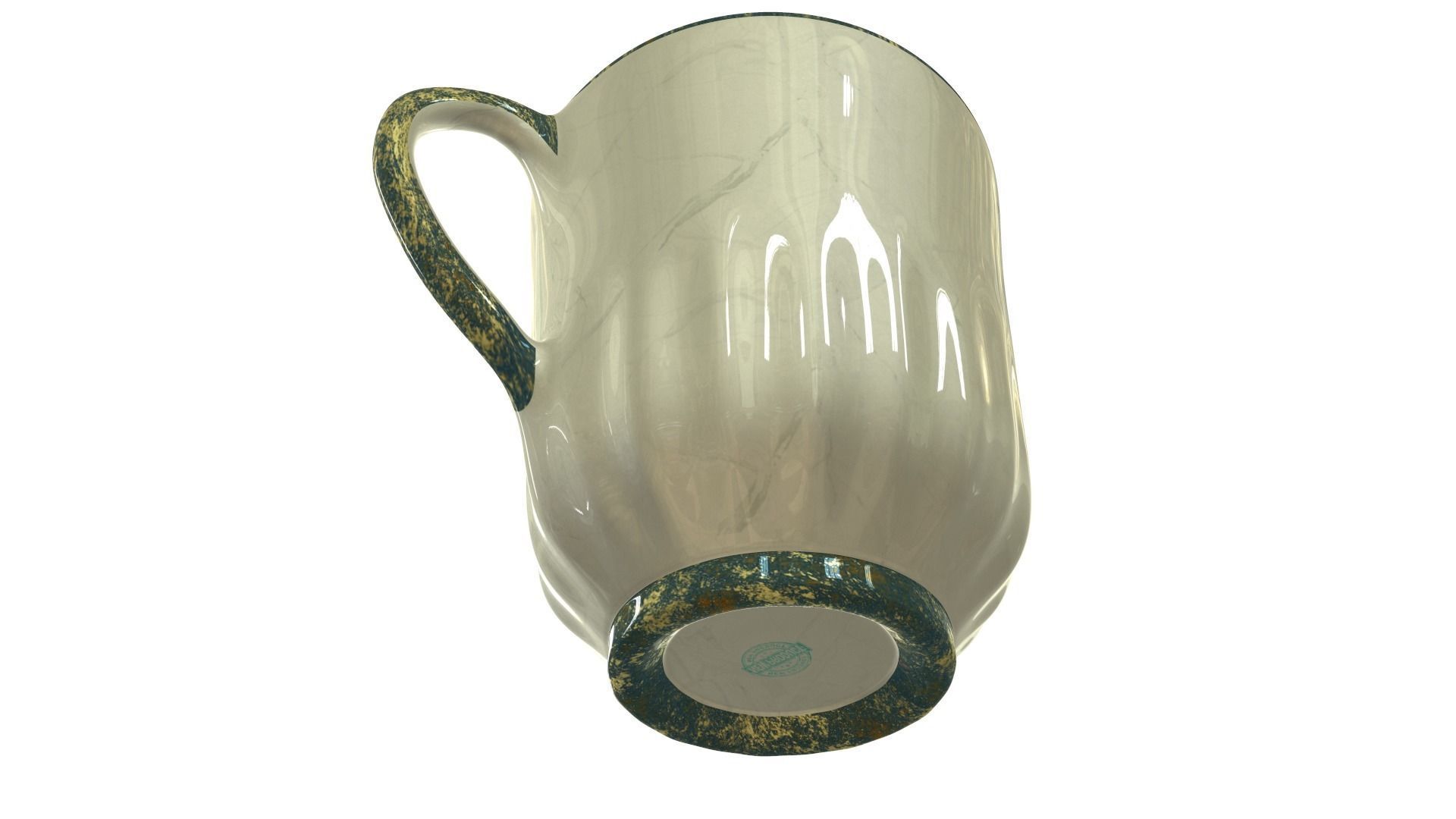 Cup with a ship 3D model_8