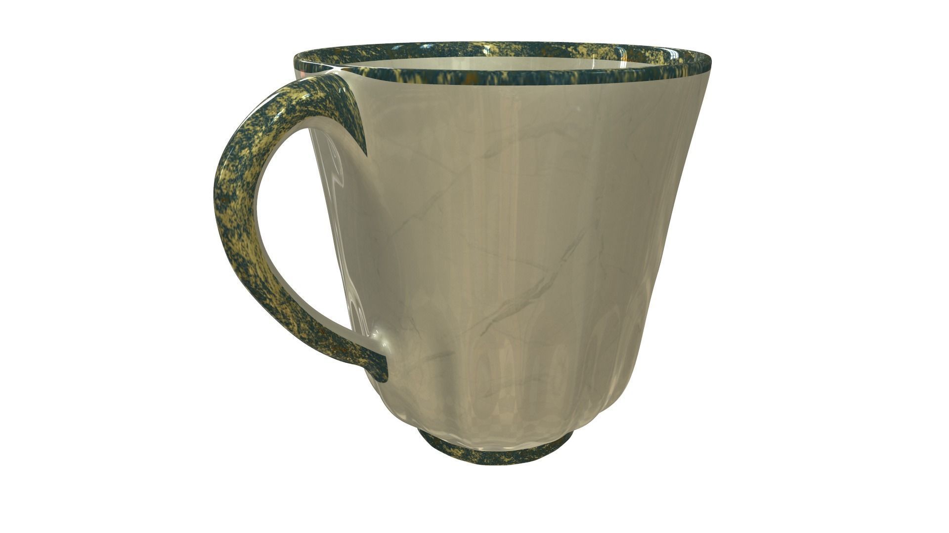 Cup with a ship 3D model_7