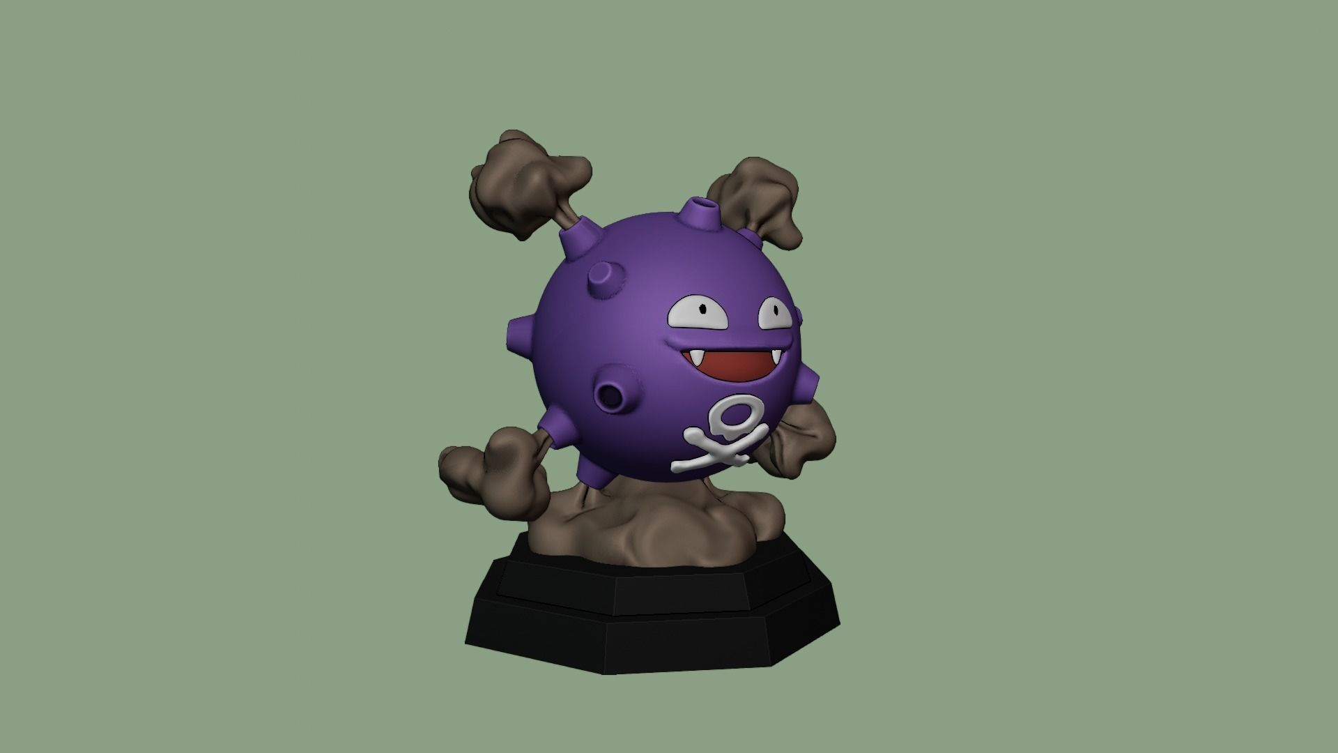 KOFFING POKEMON FIGURE 3D print model_7