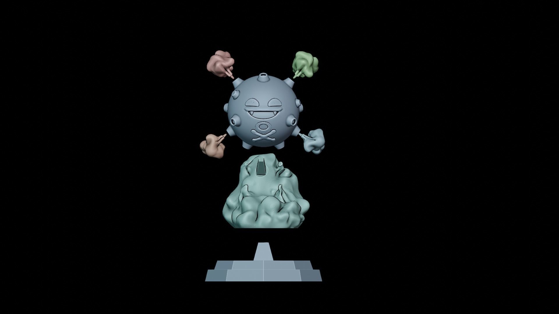 KOFFING POKEMON FIGURE 3D print model_5