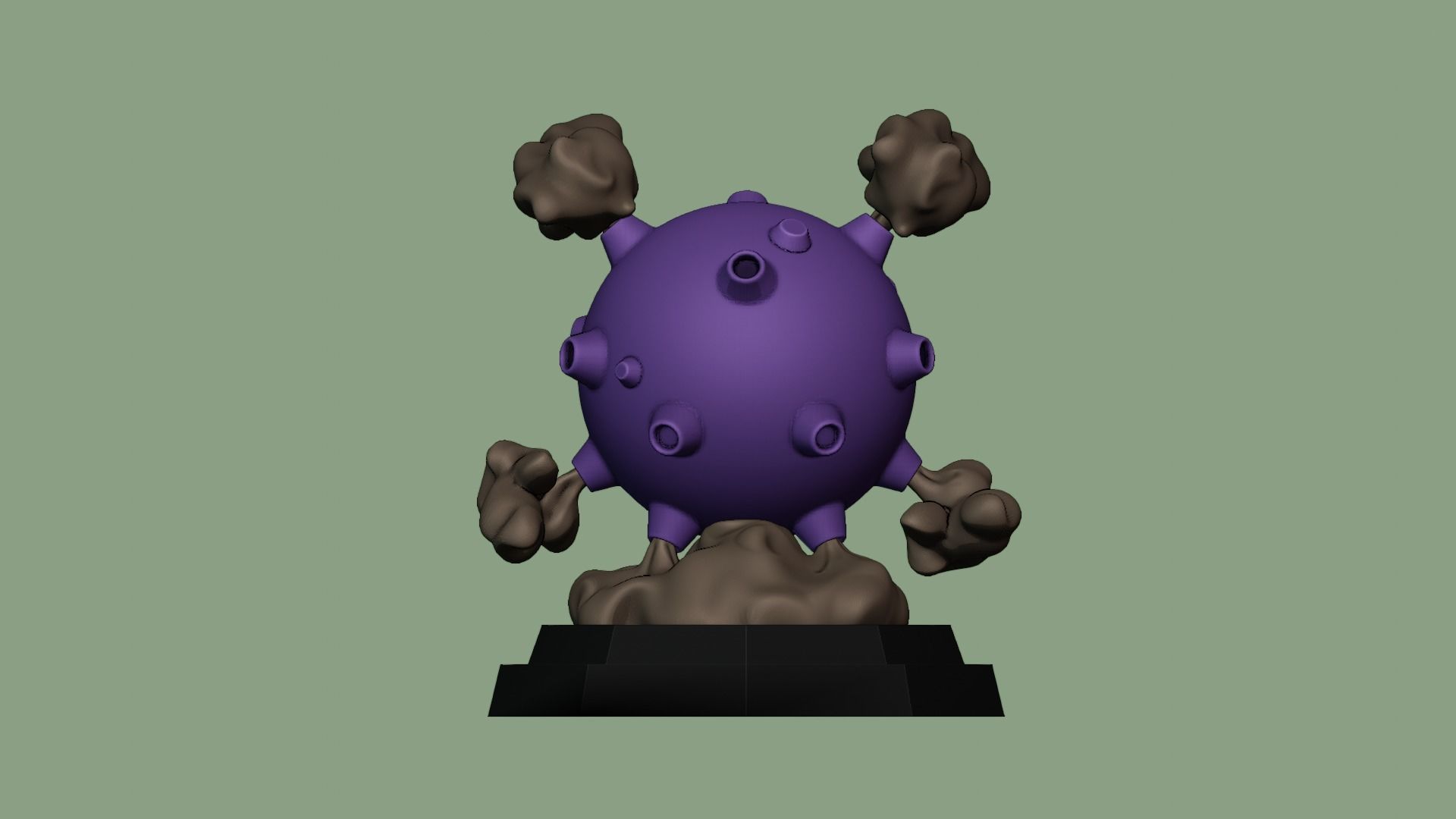 KOFFING POKEMON FIGURE 3D print model_9