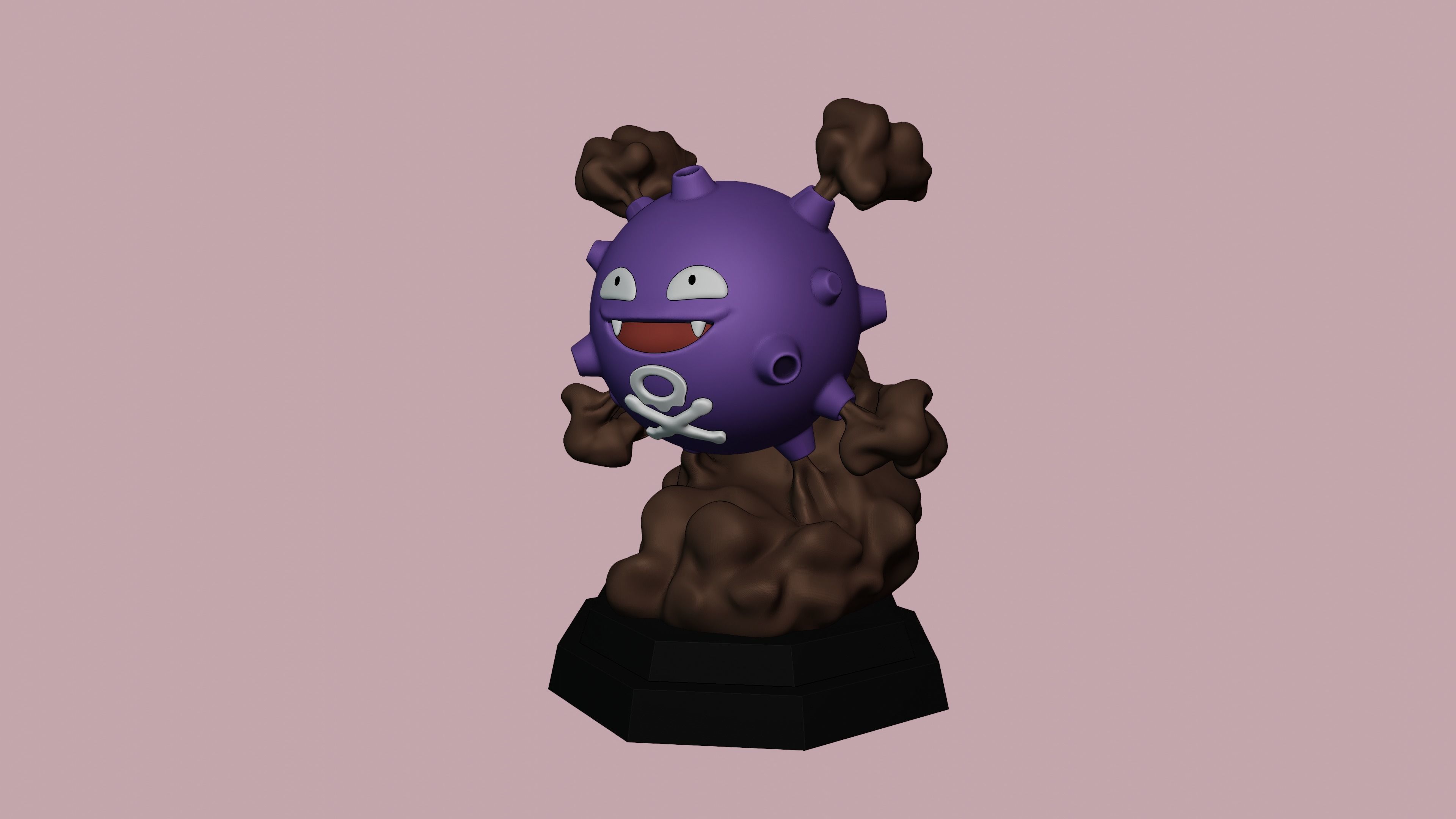 KOFFING POKEMON FIGURE 3D print model_6