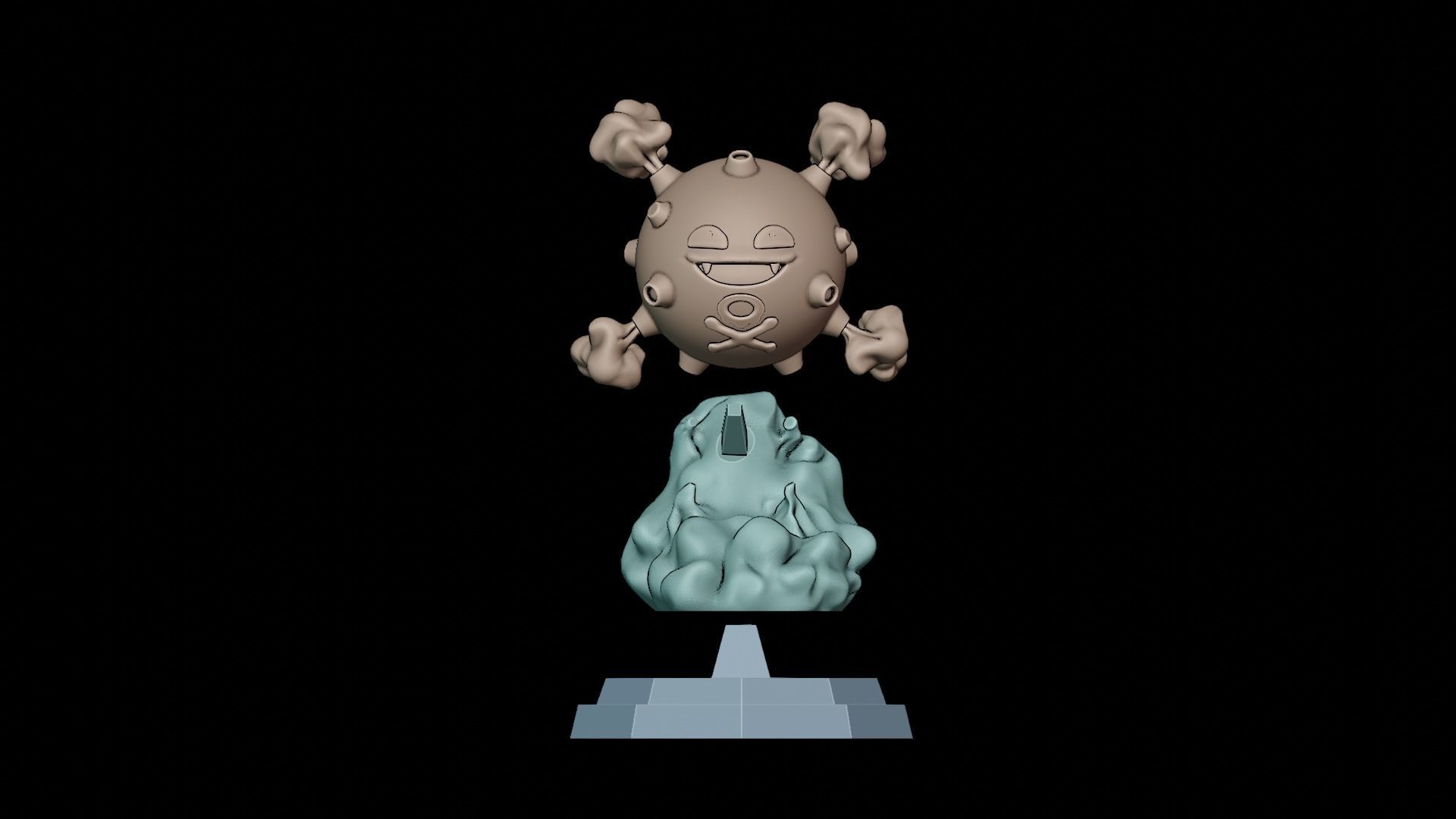 KOFFING POKEMON FIGURE 3D print model_4