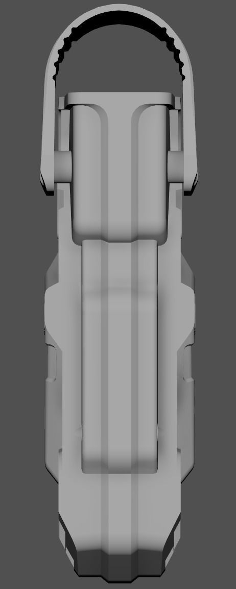 ROTO Extrem Taser X2 UBM Radar 1957 Holster Low-poly 3D model_5