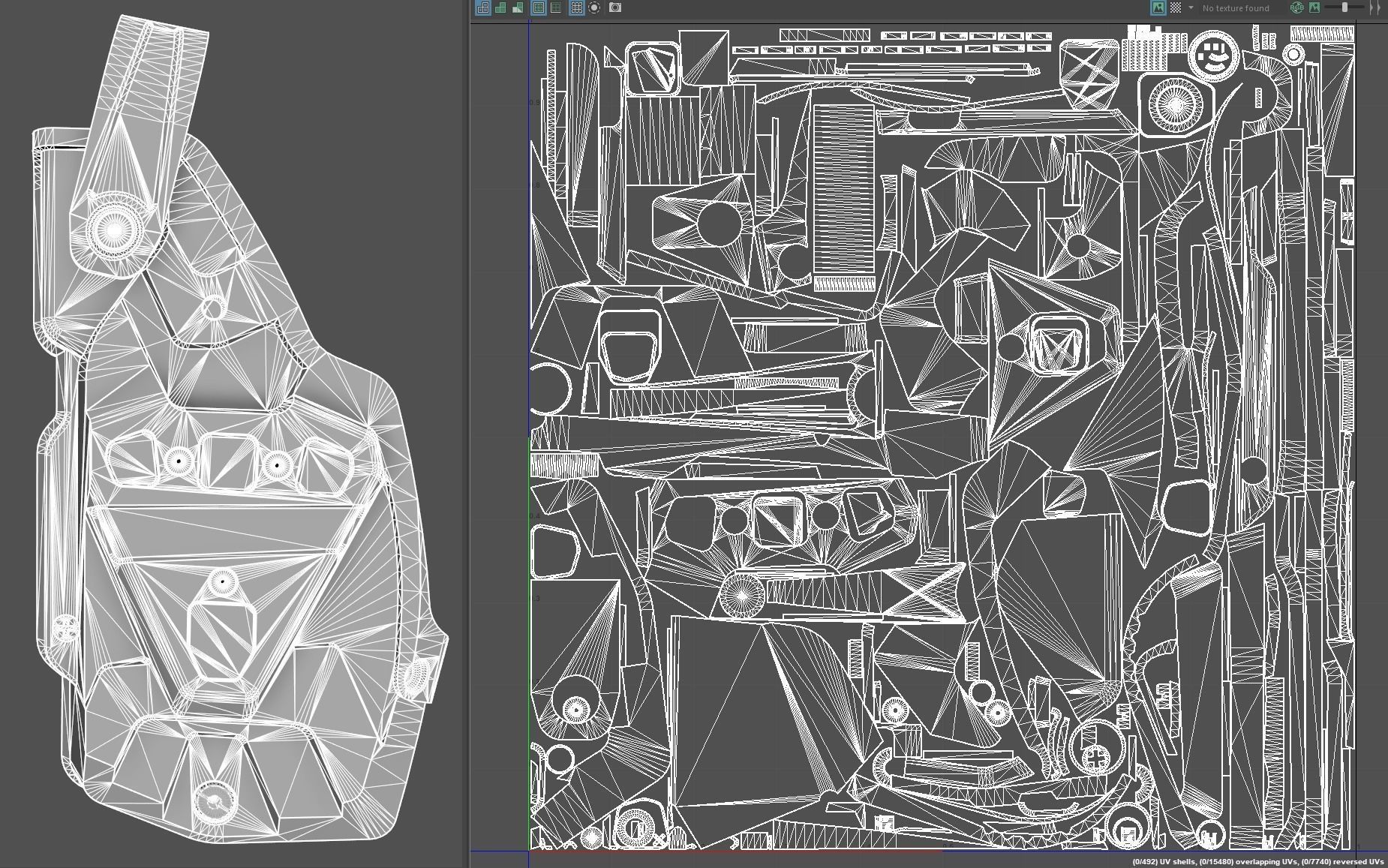 ROTO Extrem Taser X2 UBM Radar 1957 Holster Low-poly 3D model_12
