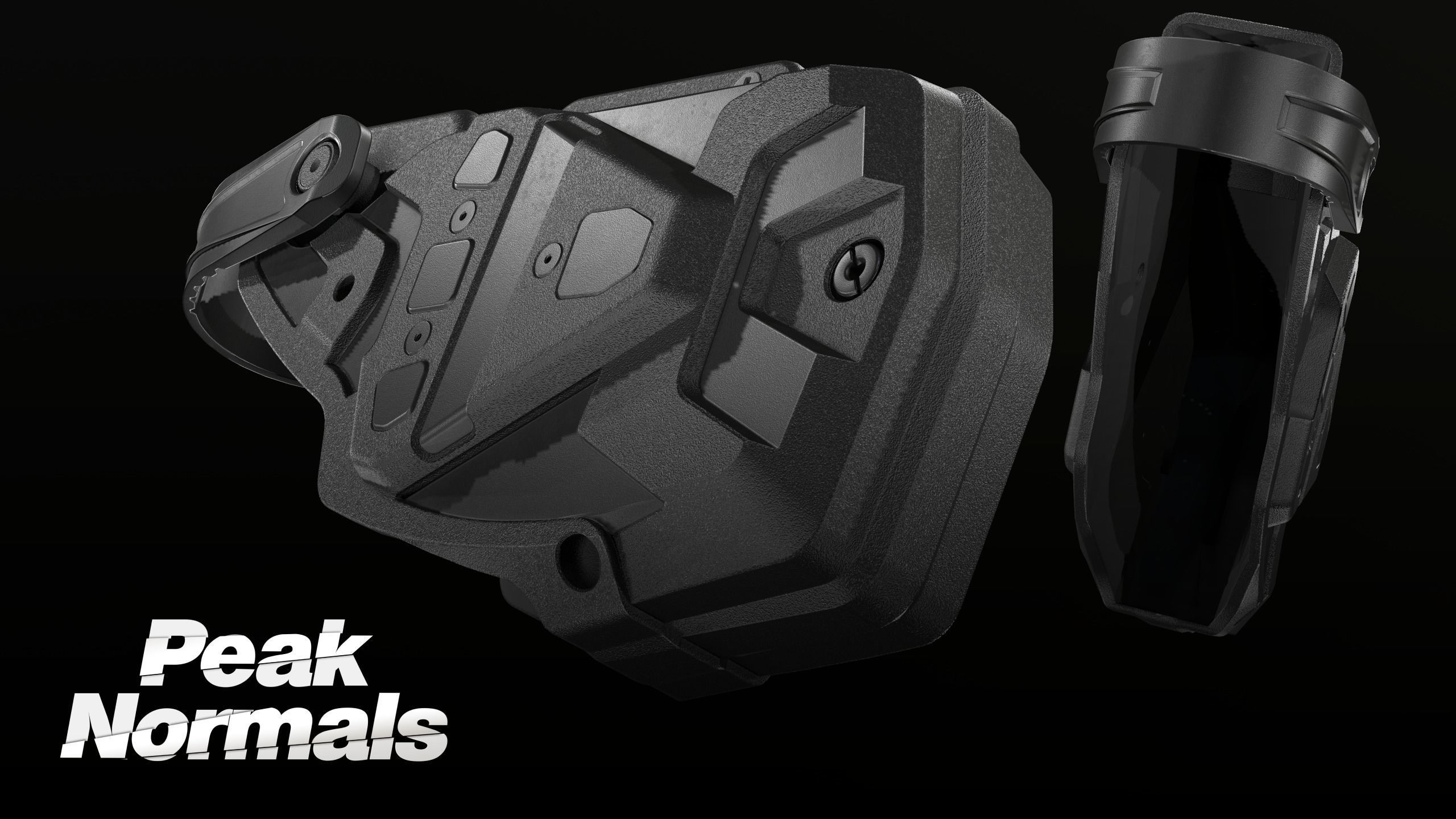 ROTO Extrem Taser X2 UBM Radar 1957 Holster Low-poly 3D model_3