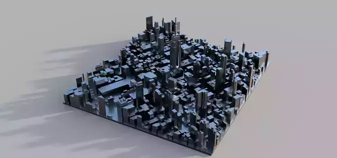 3D Model of New York City with the Empire State Bridge 3D print model