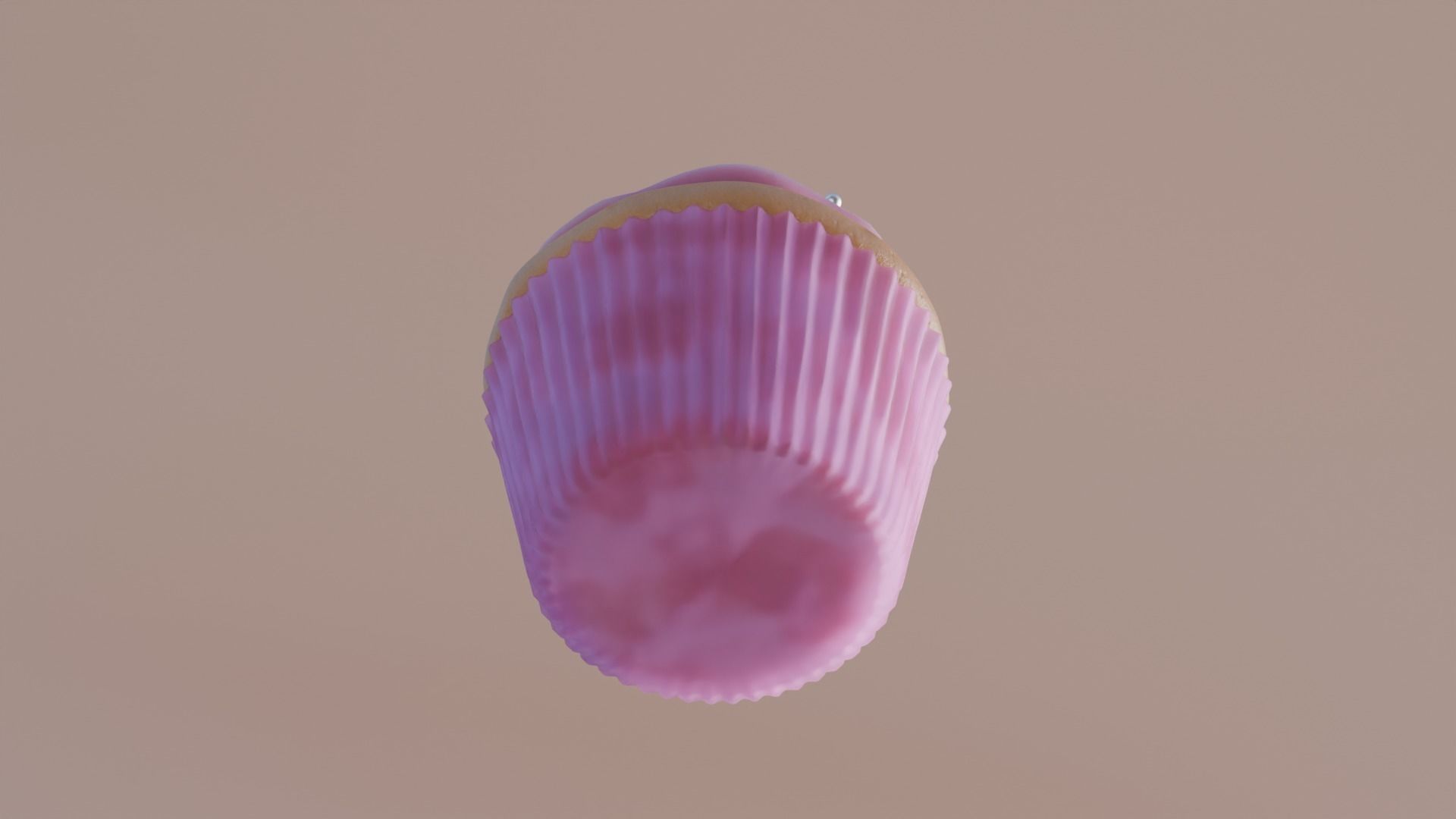 Strawberry Cupcake 3D model_7
